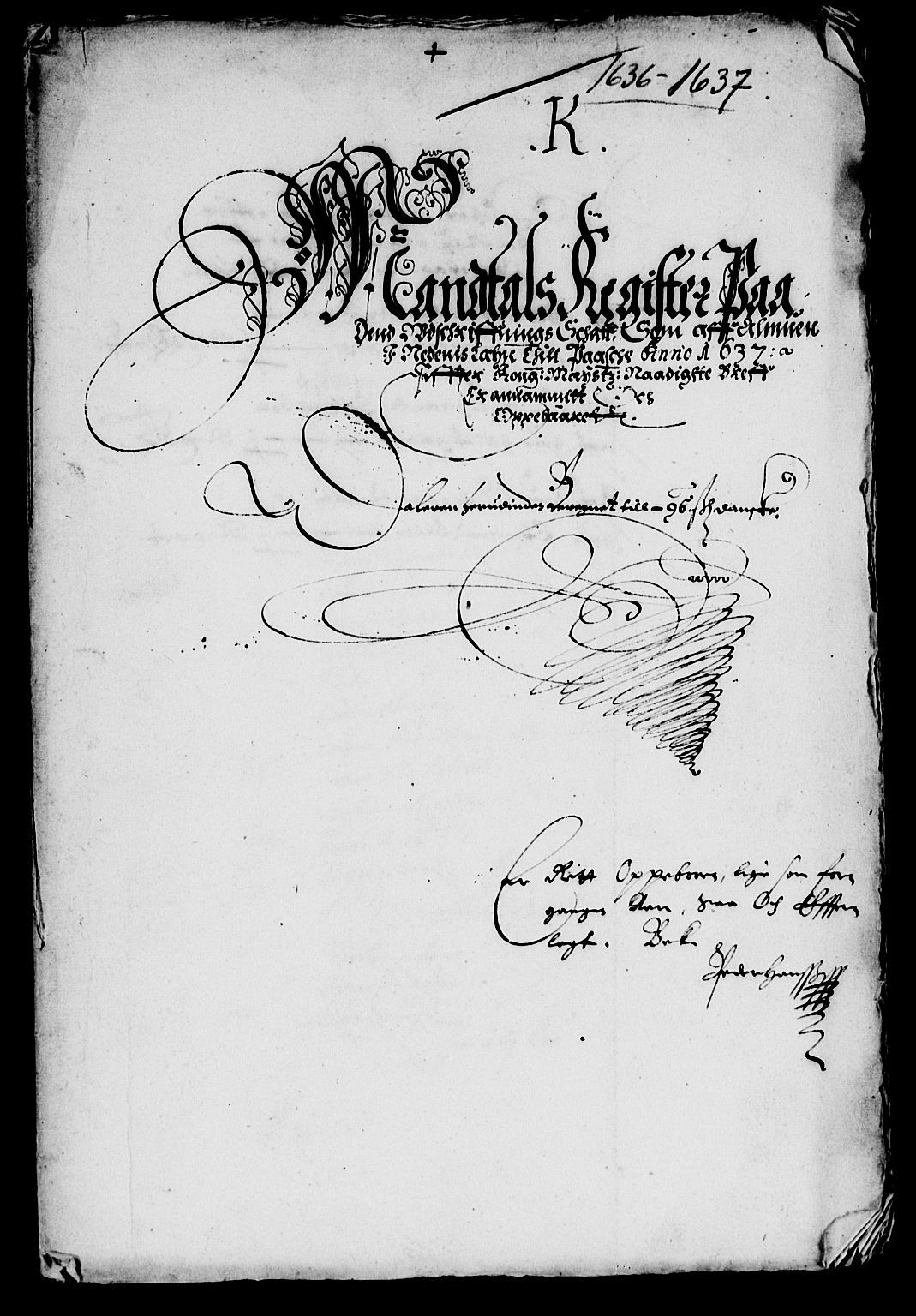 Rentekammeret inntil 1814, Reviderte regnskaper, Lensregnskaper, AV/RA-EA-5023/R/Rb/Rbq/L0025: Nedenes len. Mandals len. Råbyggelag., 1636-1637
