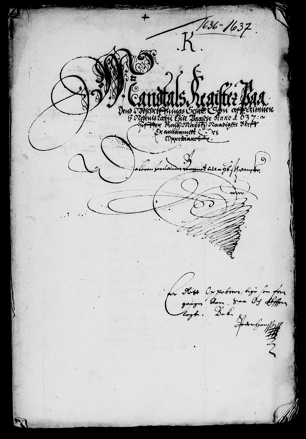 Rentekammeret inntil 1814, Reviderte regnskaper, Lensregnskaper, RA/EA-5023/R/Rb/Rbq/L0025: Nedenes len. Mandals len. Råbyggelag., 1636-1637