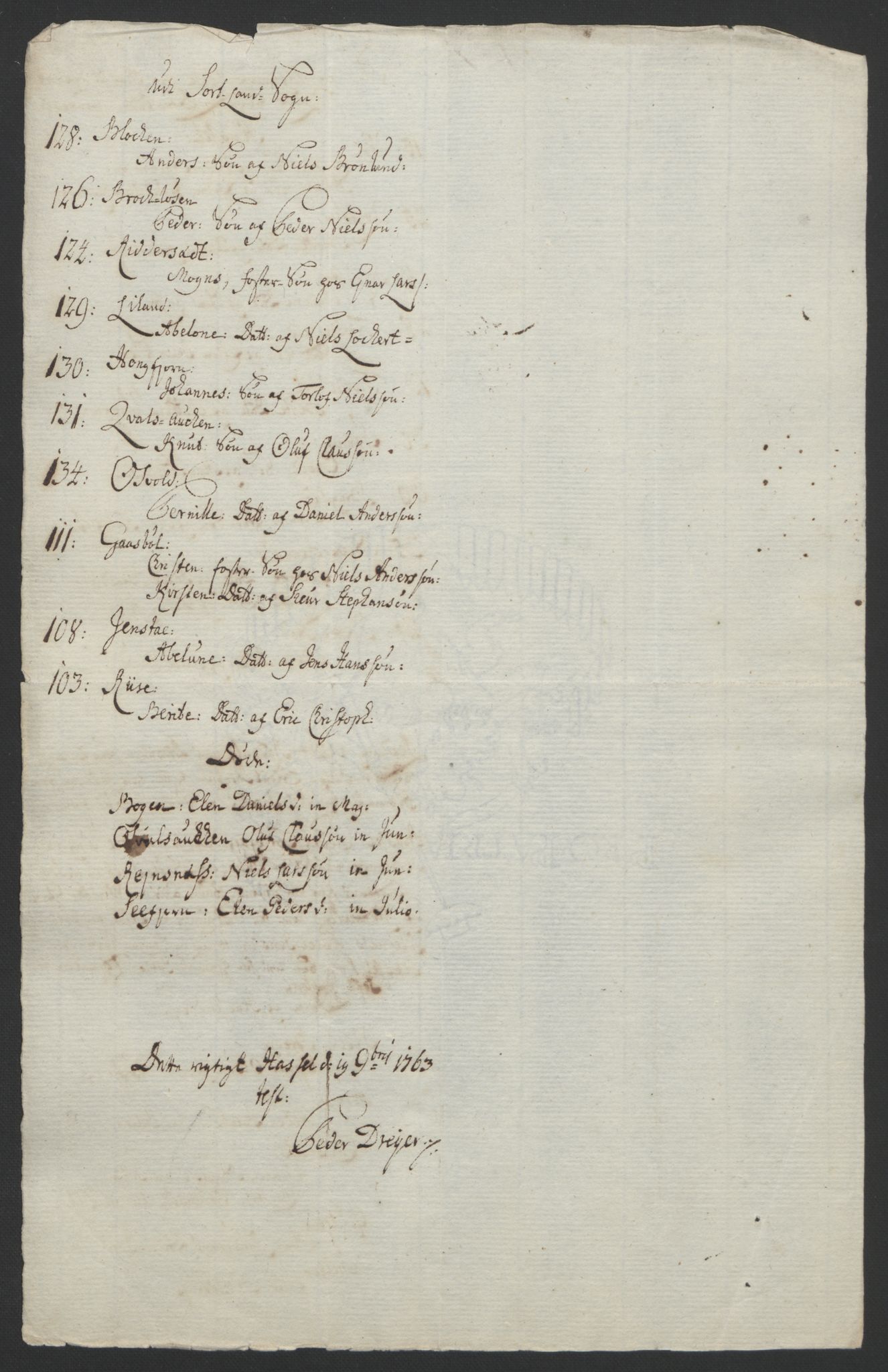Rentekammeret inntil 1814, Reviderte regnskaper, Fogderegnskap, RA/EA-4092/R67/L4747: Ekstraskatten Vesterålen, Andenes og Lofoten, 1762-1766, s. 173