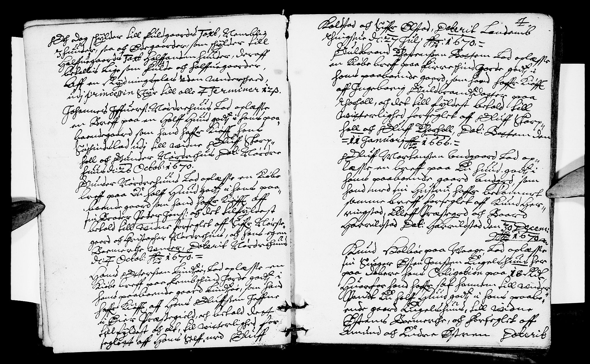 Sorenskriverier i Gudbrandsdalen, SAH/TING-036/G/Gb/Gba/L0008: Tingbok - Nord-Gudbrandsdal, 1671, s. 3b-4a