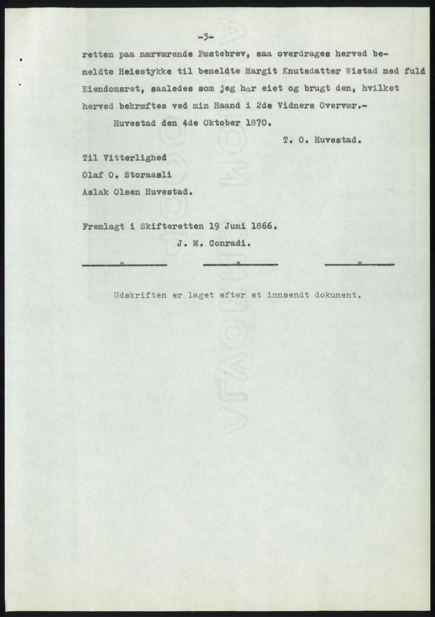 Statsarkivet i Kongsberg, AV/SAKO-A-0001/E/Ee/L0009: Avskrifter, SAO jnr. 354/1957 - 770/1957, 1957, s. 19