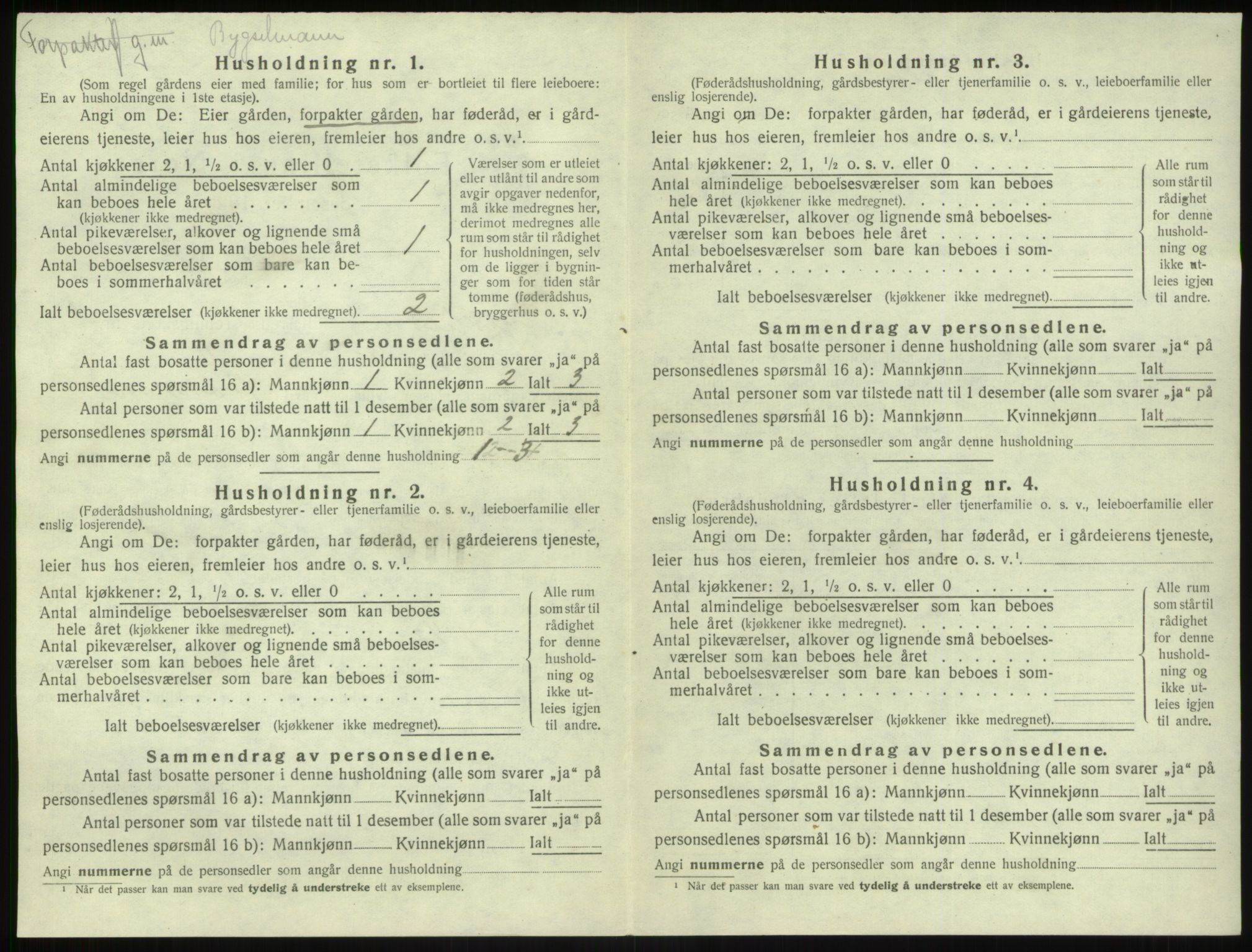 SAB, Folketelling 1920 for 1416 Kyrkjebø herred, 1920, s. 157