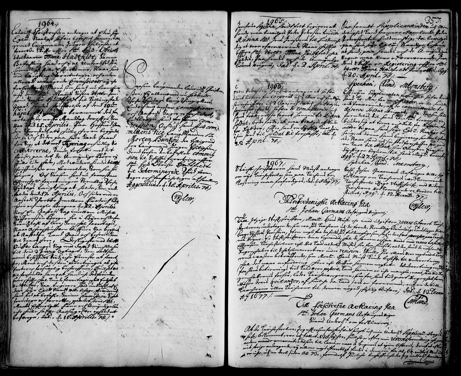 Stattholderembetet 1572-1771, RA/EA-2870/Ad/L0003: Supplikasjons- og resolusjonsprotokoll, 1671-1682, s. 356b-357a