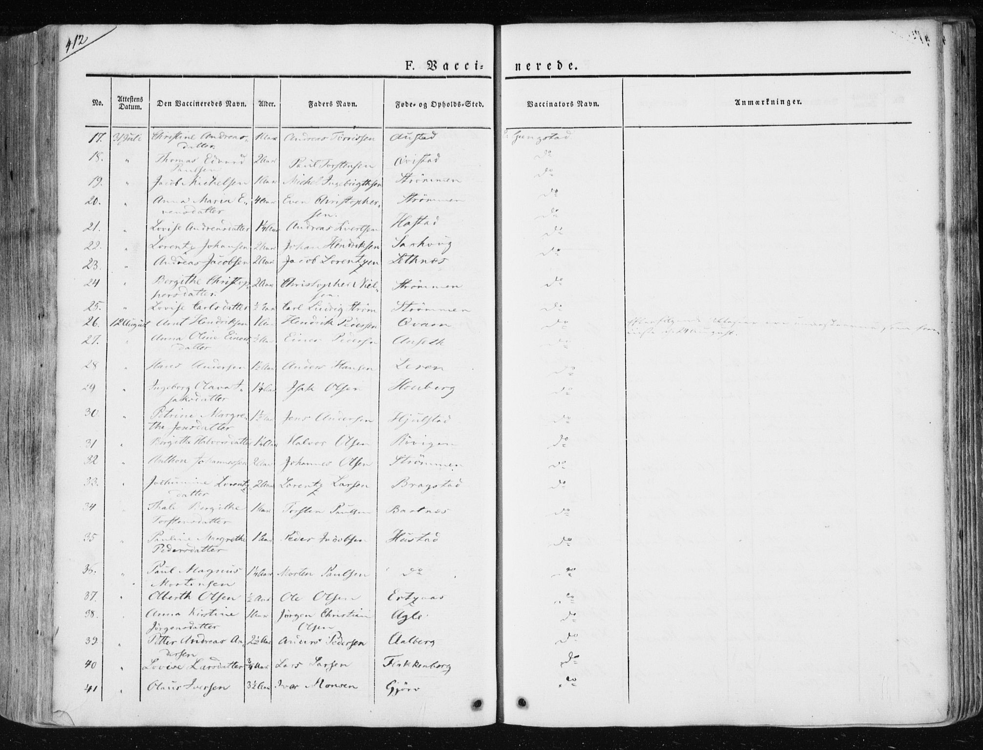 Ministerialprotokoller, klokkerbøker og fødselsregistre - Nord-Trøndelag, SAT/A-1458/730/L0280: Ministerialbok nr. 730A07 /1, 1840-1854, s. 412