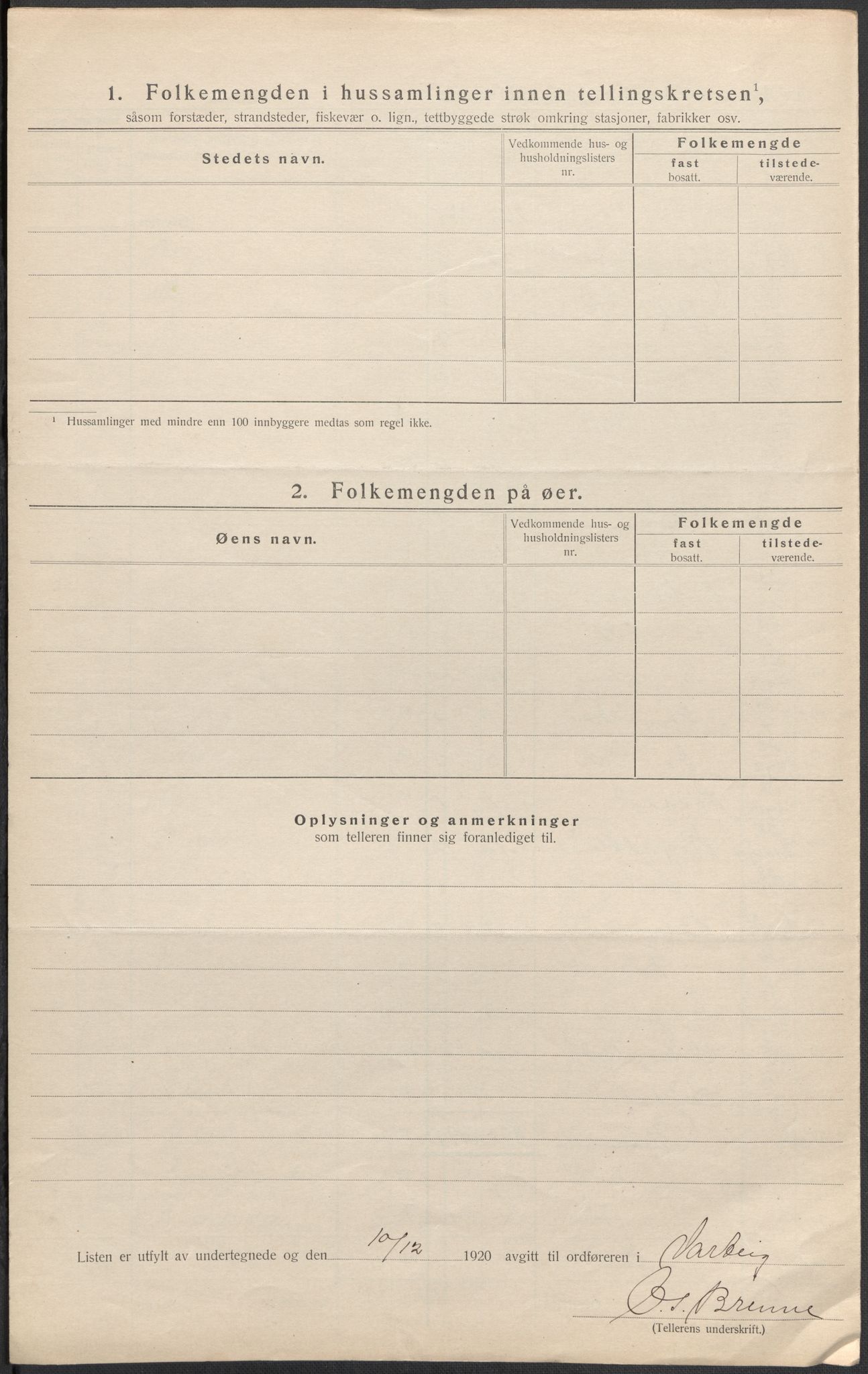 SAO, Folketelling 1920 for 0114 Varteig herred, 1920, s. 13