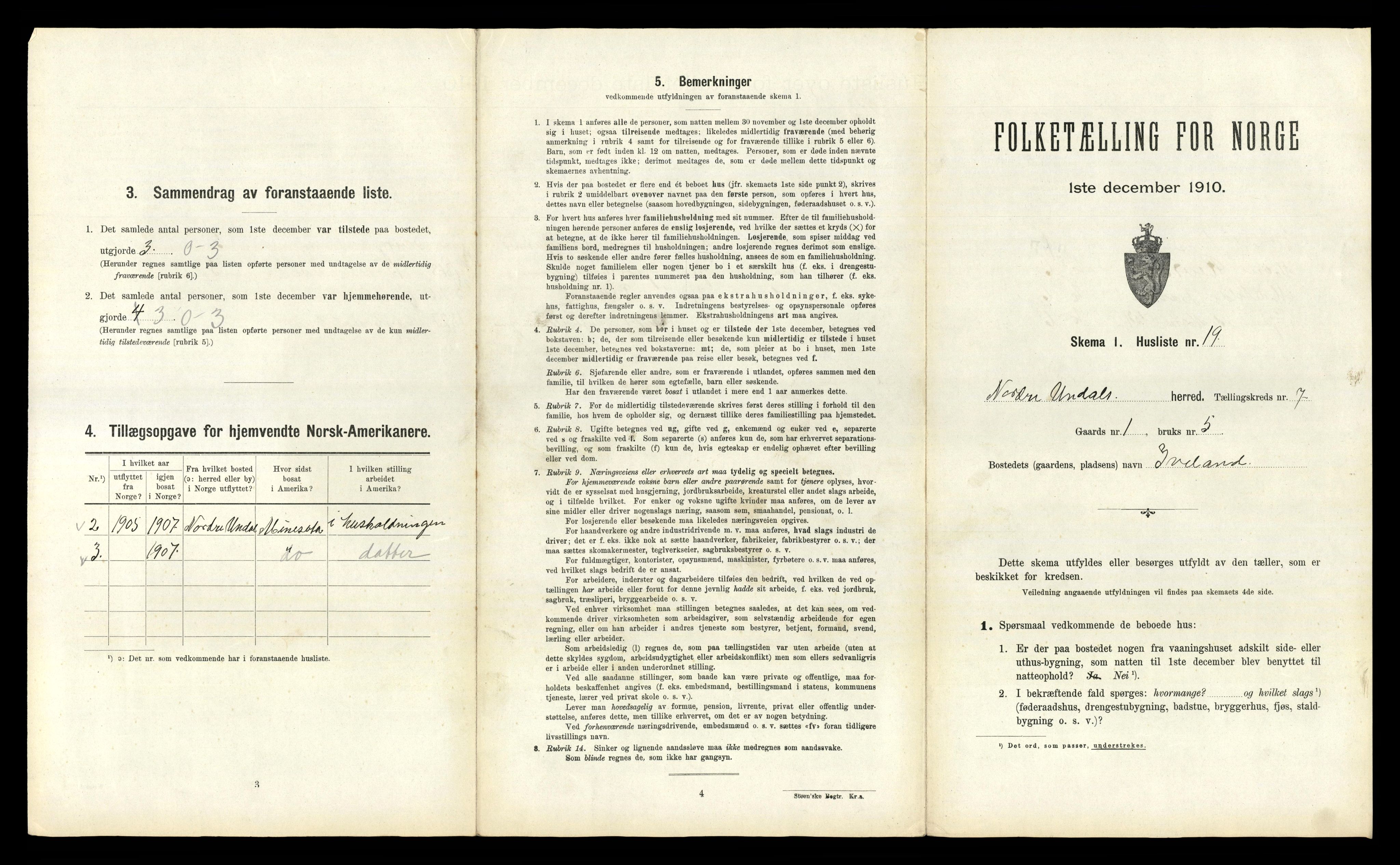 RA, Folketelling 1910 for 1028 Nord-Audnedal herred, 1910, s. 694