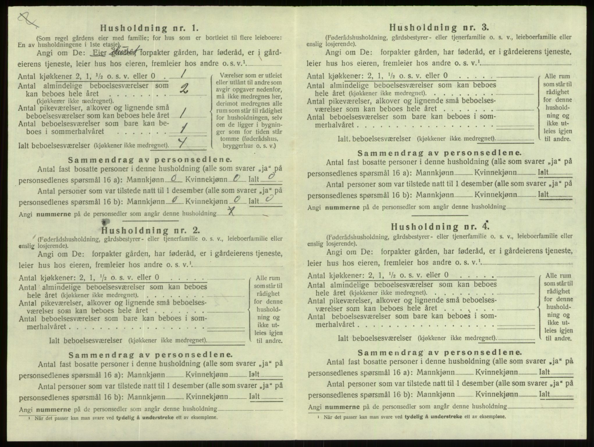 SAB, Folketelling 1920 for 1443 Eid herred, 1920, s. 323