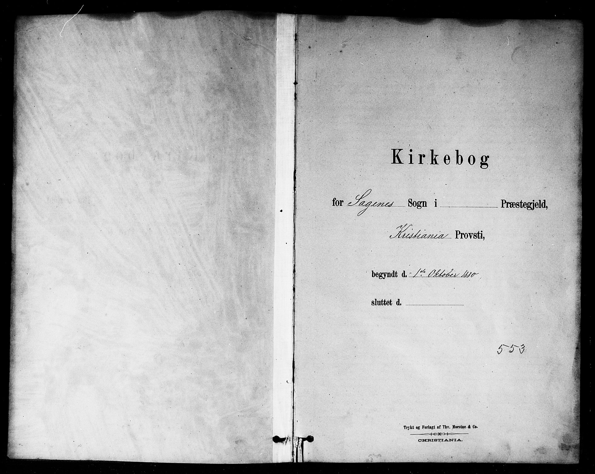 Sagene prestekontor Kirkebøker, SAO/A-10796/G/L0001: Klokkerbok nr. 1, 1880-1891