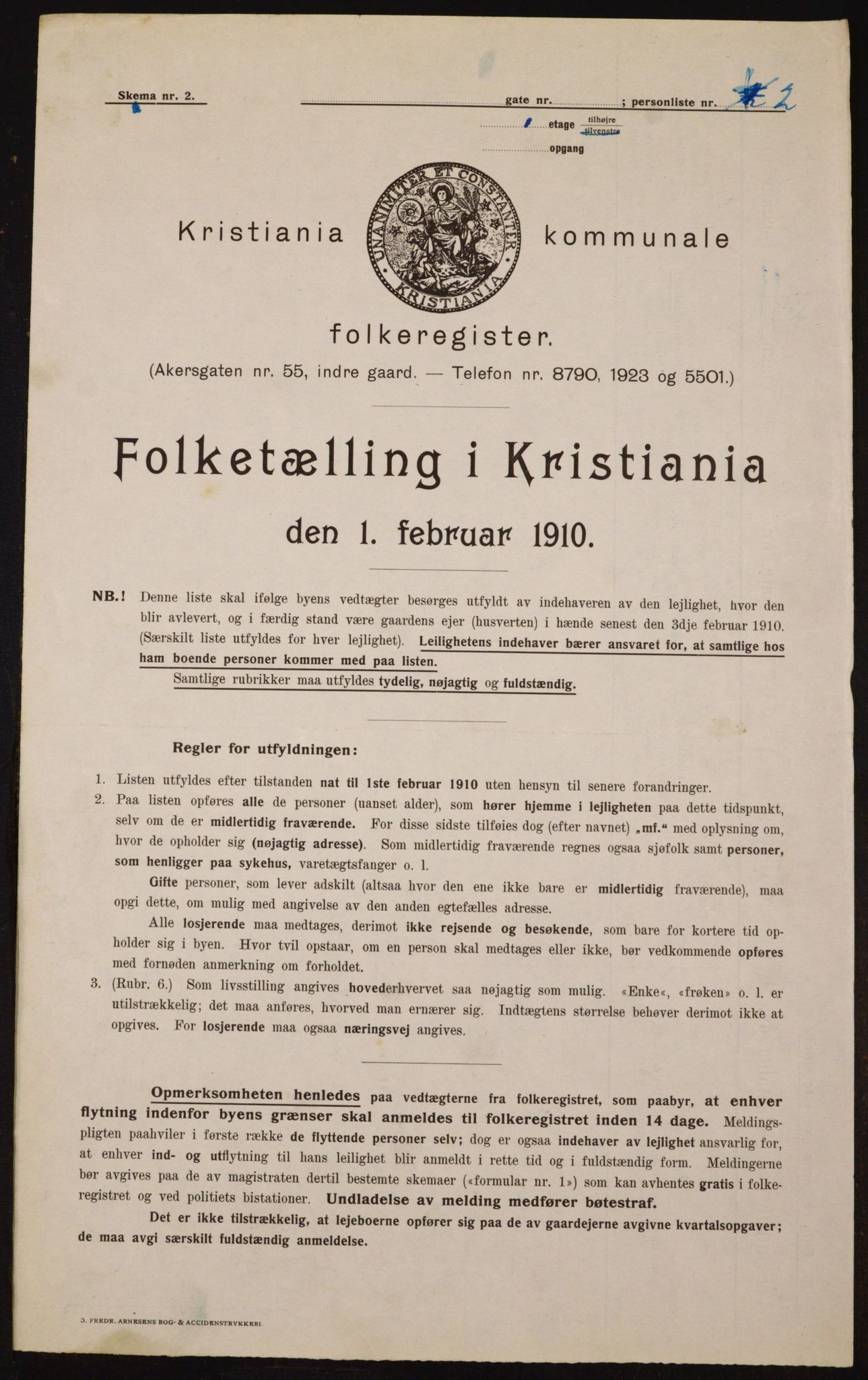 OBA, Kommunal folketelling 1.2.1910 for Kristiania, 1910, s. 57574