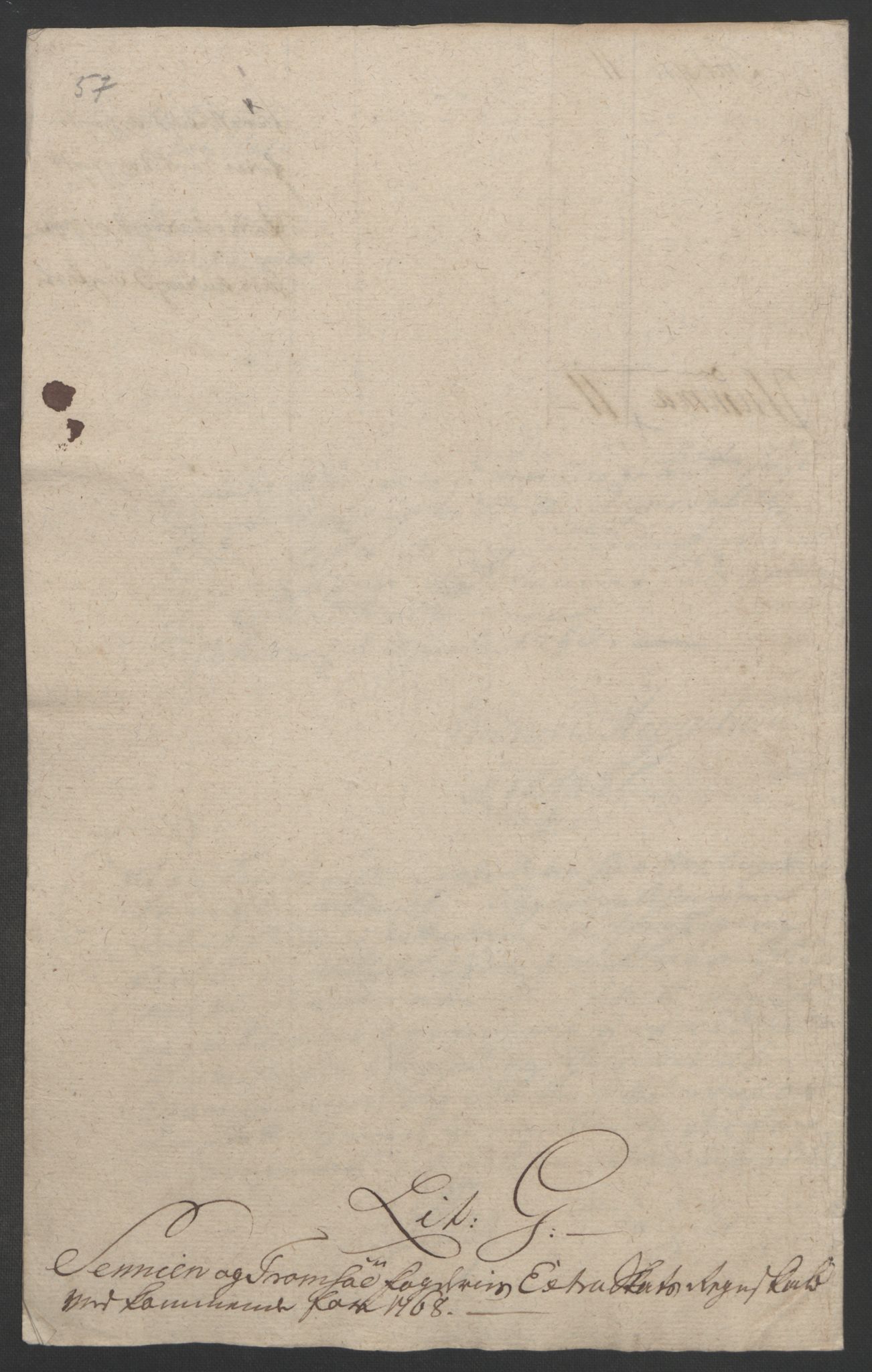 Rentekammeret inntil 1814, Realistisk ordnet avdeling, AV/RA-EA-4070/Ol/L0022b: [Gg 10]: Ekstraskatten, 23.09.1762. Senja og Troms, 1765-1768, s. 281