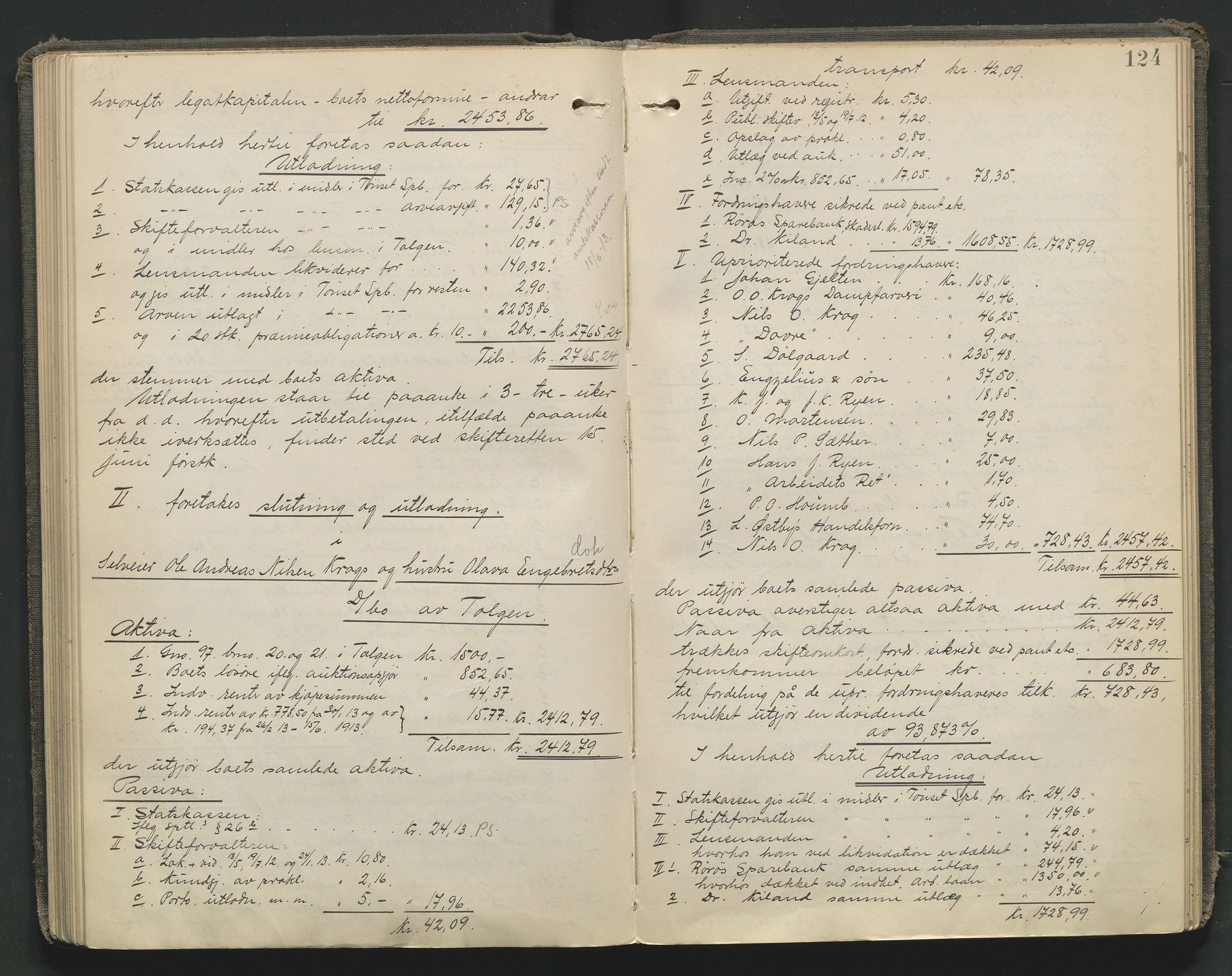 Nord-Østerdal tingrett, AV/SAH-TING-020/J/Jd/L0006: Skifteutlodningsprotokoll, 1907-1920, s. 124