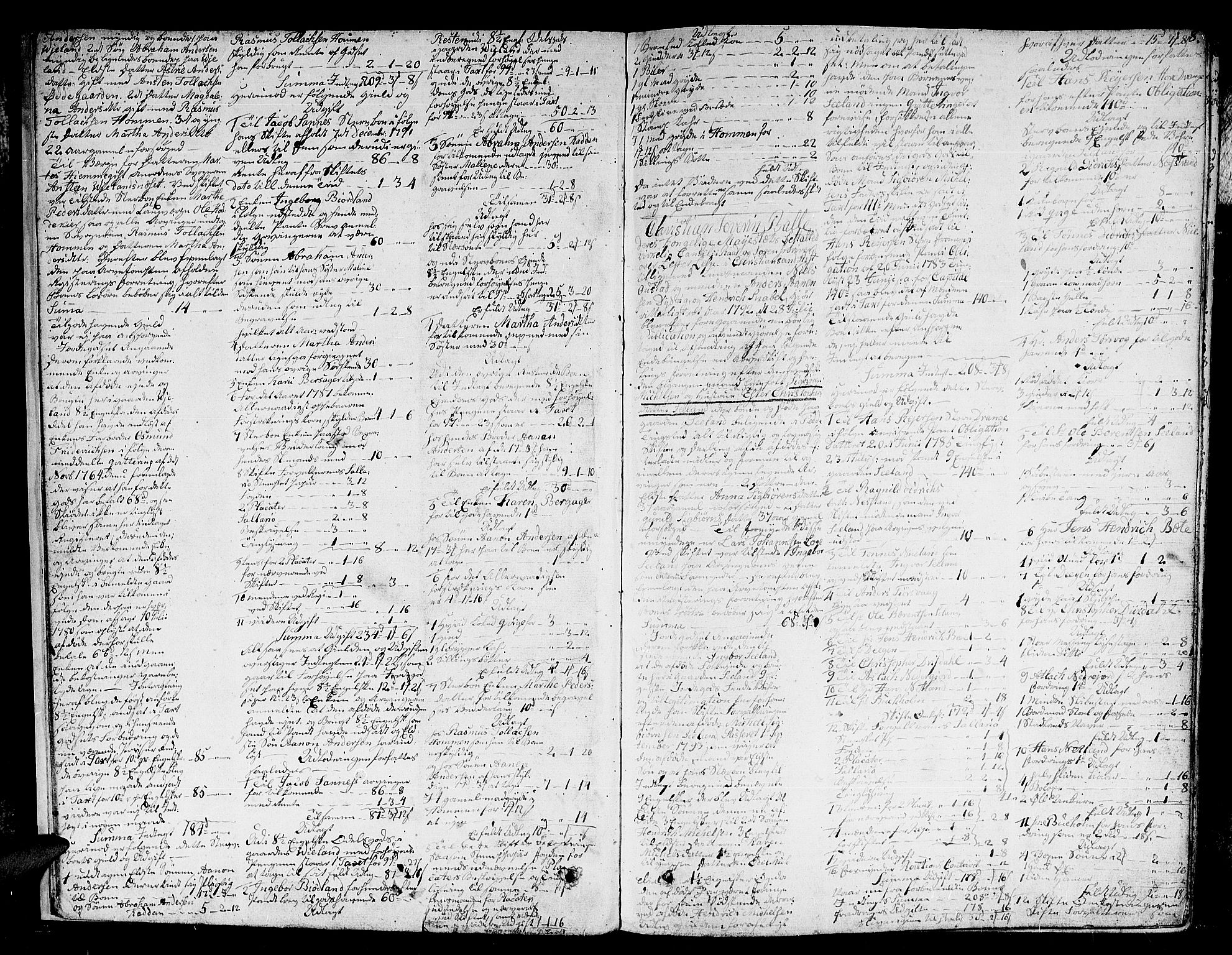 Lister sorenskriveri, AV/SAK-1221-0003/H/Hc/L0046: Skifteprotokoll nr 36c med register, 1792-1829, s. 7b-8a