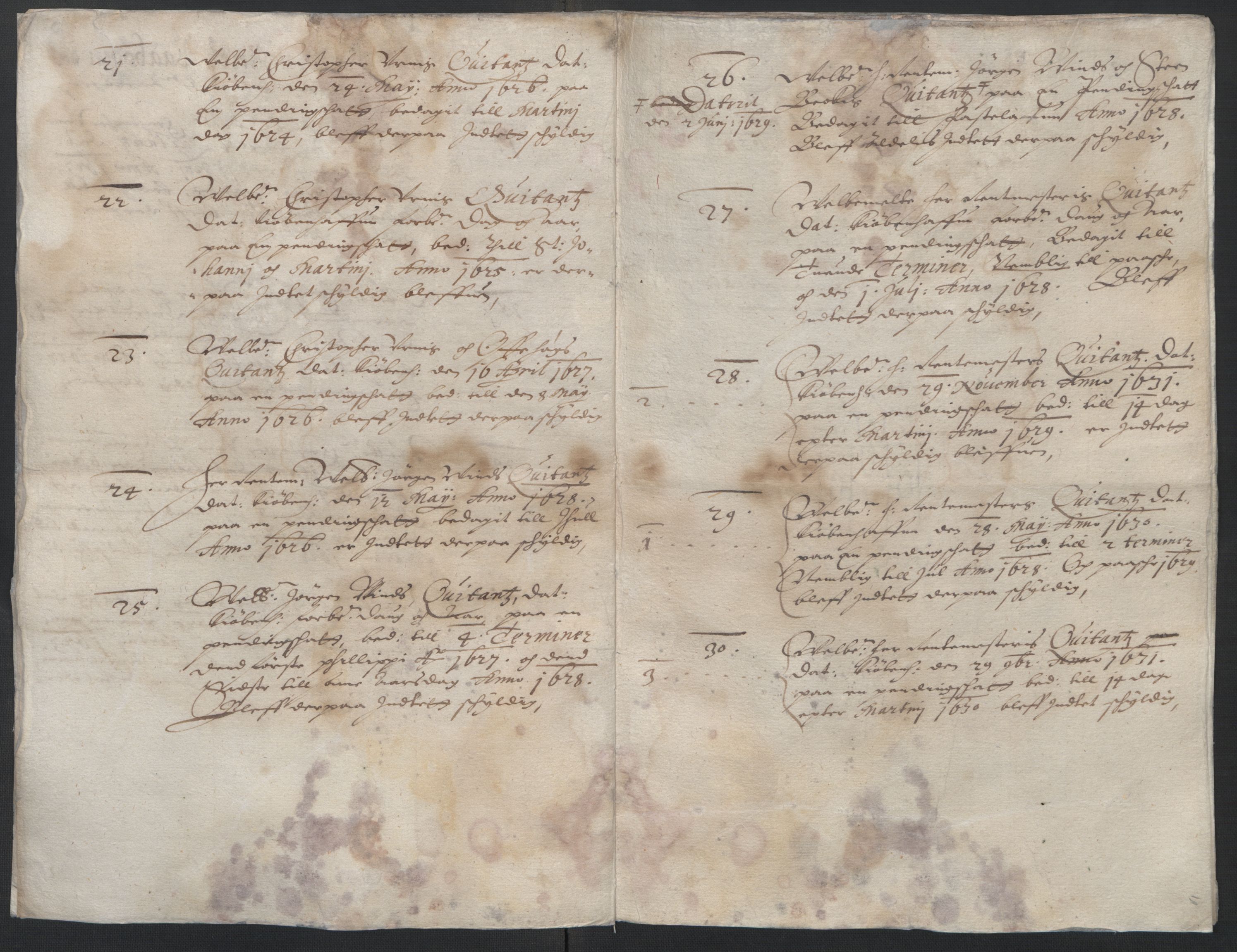 Rentekammeret inntil 1814, Reviderte regnskaper, Lensregnskaper, AV/RA-EA-5023/R/Rb/Rbs/L0018: Stavanger len, 1621-1635