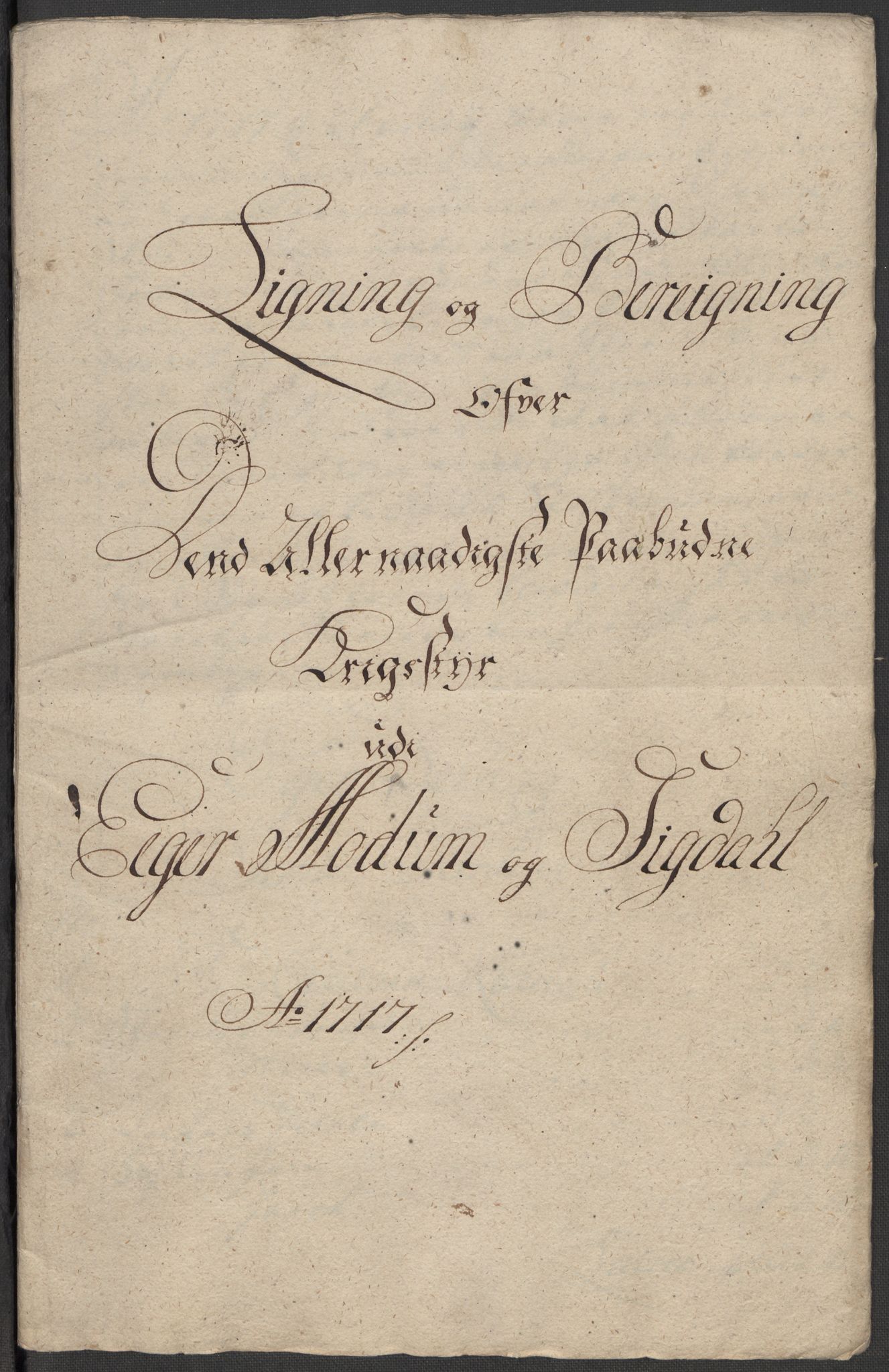 Rentekammeret inntil 1814, Reviderte regnskaper, Fogderegnskap, AV/RA-EA-4092/R31/L1711: Fogderegnskap Hurum, Røyken, Eiker, Lier og Buskerud, 1717, s. 203