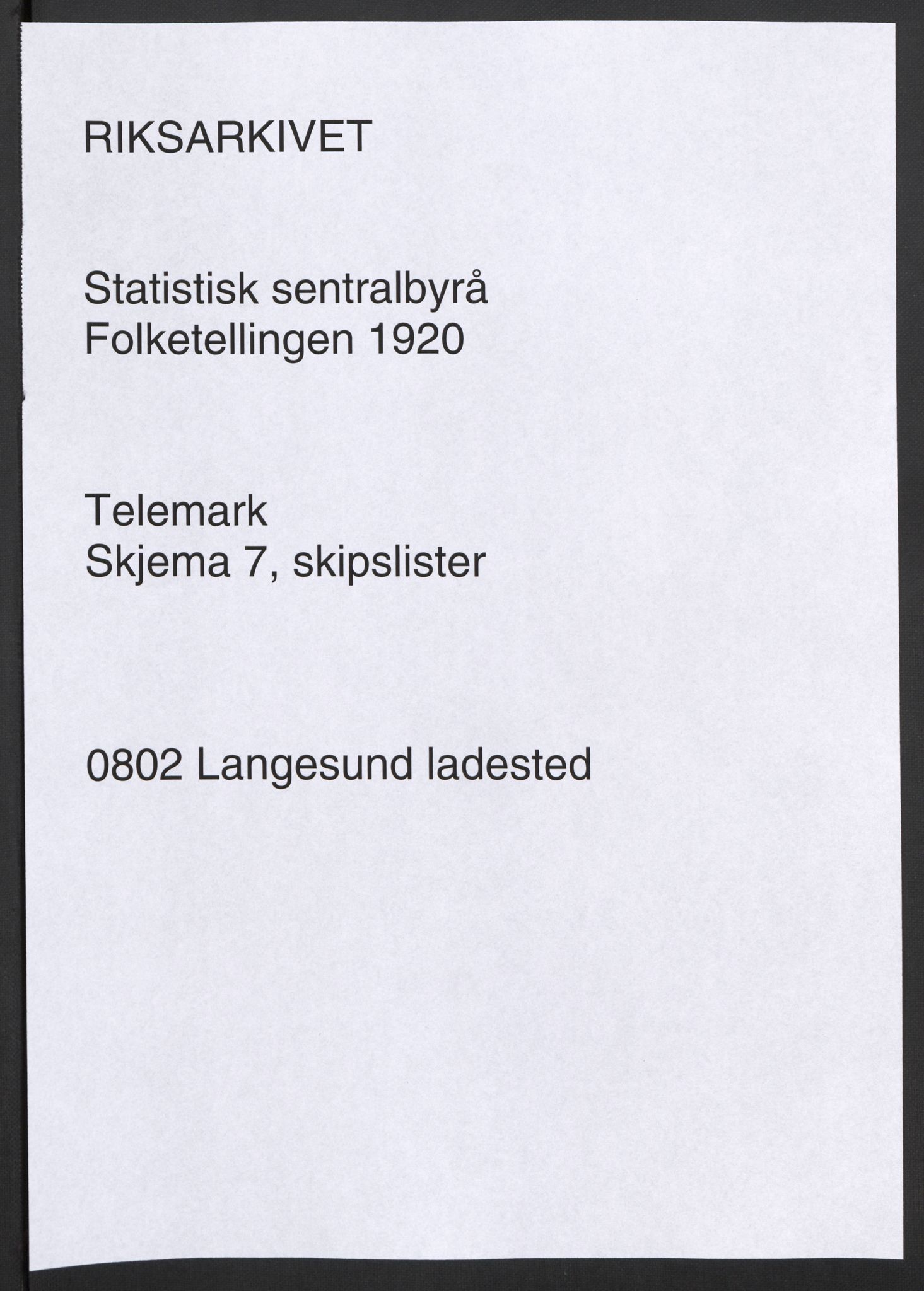 SAKO, Folketelling 1920 for 0802 Langesund ladested, 1920, s. 5543