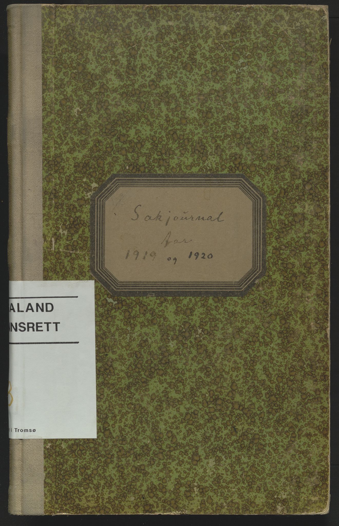 Hålogaland lagmannsrett, SATØ/S-0066/F/Fa/Fab/L0048: Saksjournal, 1919-1920