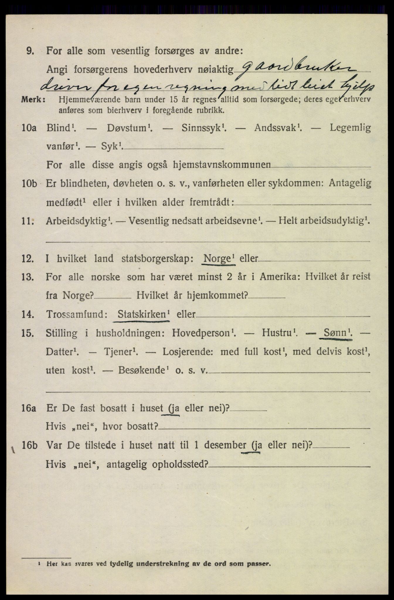 SAH, Folketelling 1920 for 0522 Østre Gausdal herred, 1920, s. 2685