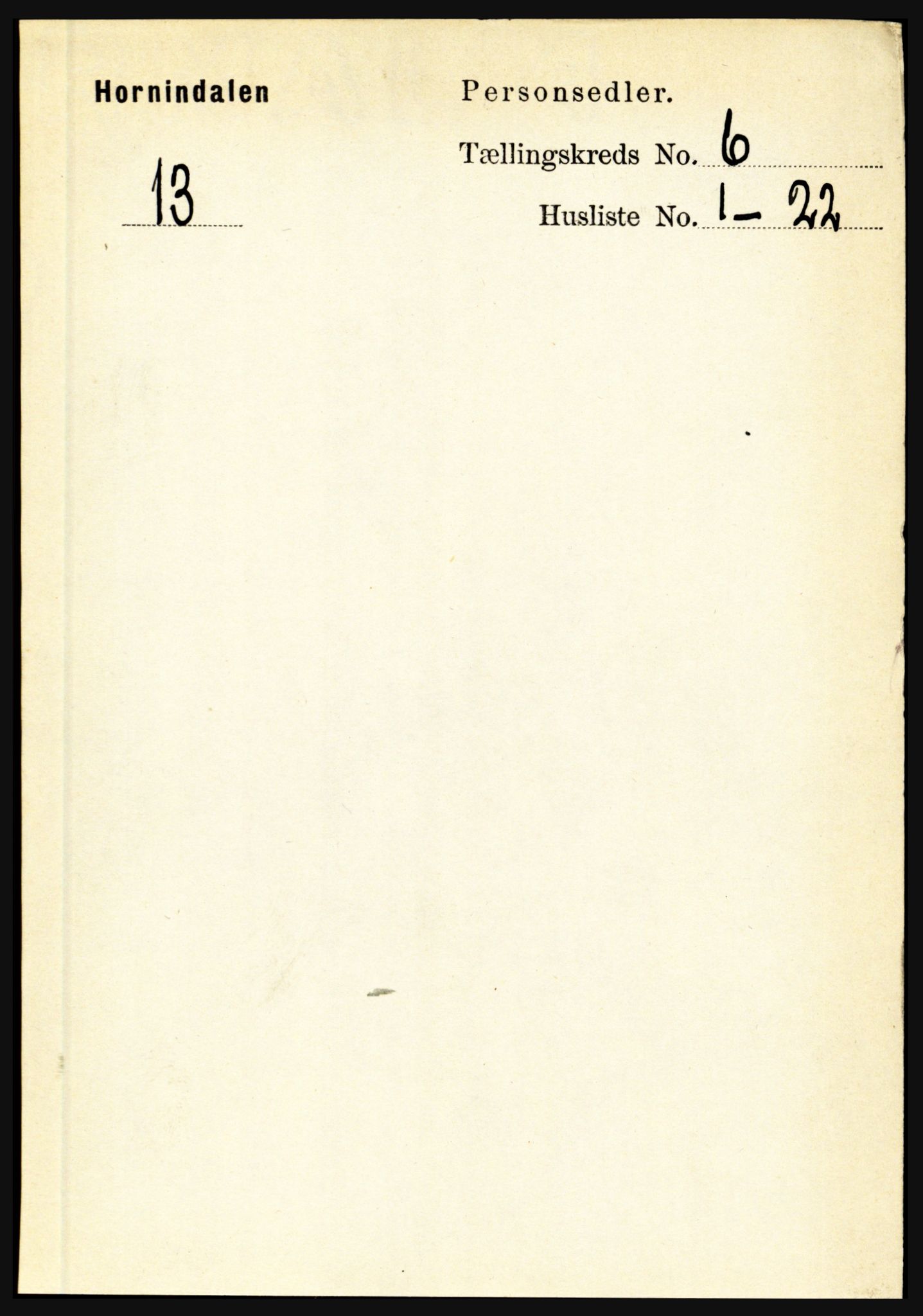 RA, Folketelling 1891 for 1444 Hornindal herred, 1891, s. 1404