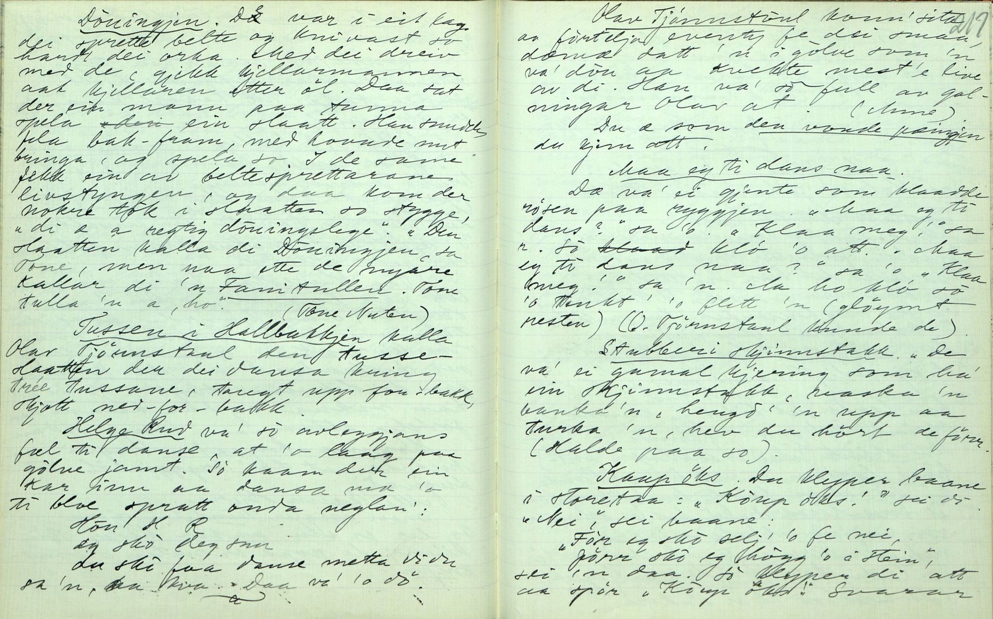 Rikard Berge, TEMU/TGM-A-1003/F/L0006/0045: 201-250 / 245 Kviteseid. Skrive av Marte Rudsodden, 1913, s. 216-217