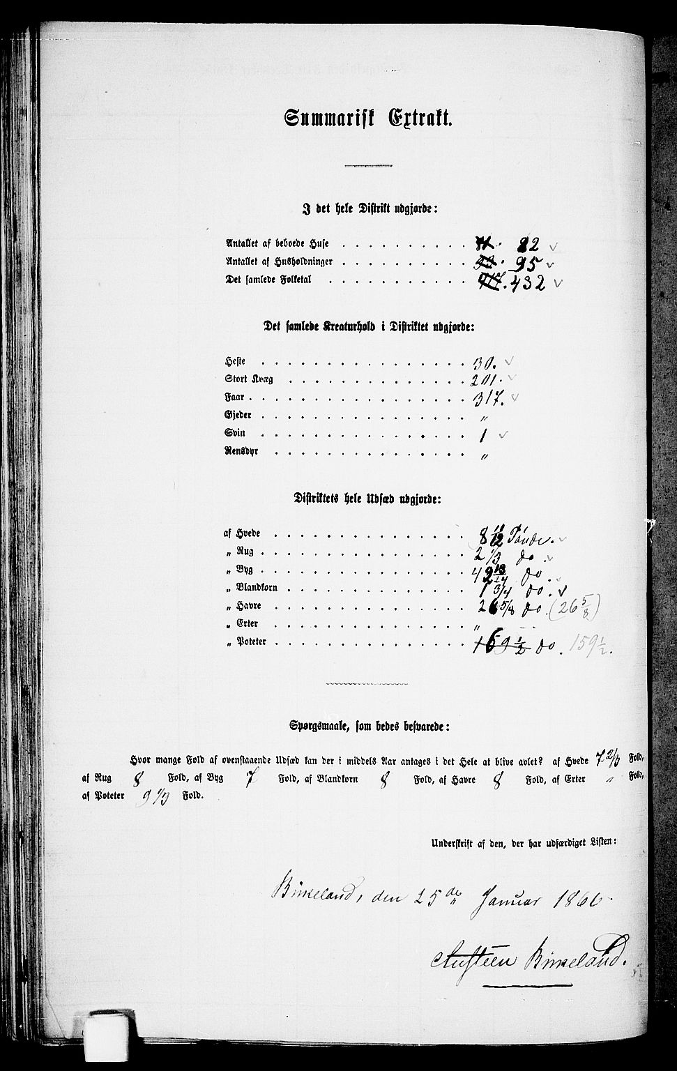 RA, Folketelling 1865 for 1018P Søgne prestegjeld, 1865, s. 75