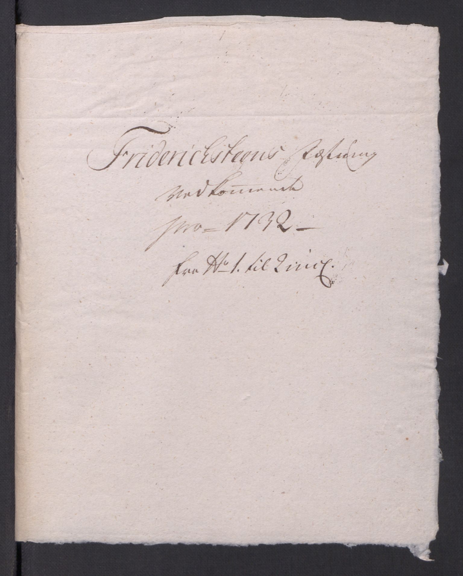 Kommanderende general (KG I) med Det norske krigsdirektorium, RA/EA-5419/D/L0154: Fredriksten festning: Brev, inventarfortegnelser og regnskapsekstrakter, 1730-1739, s. 107