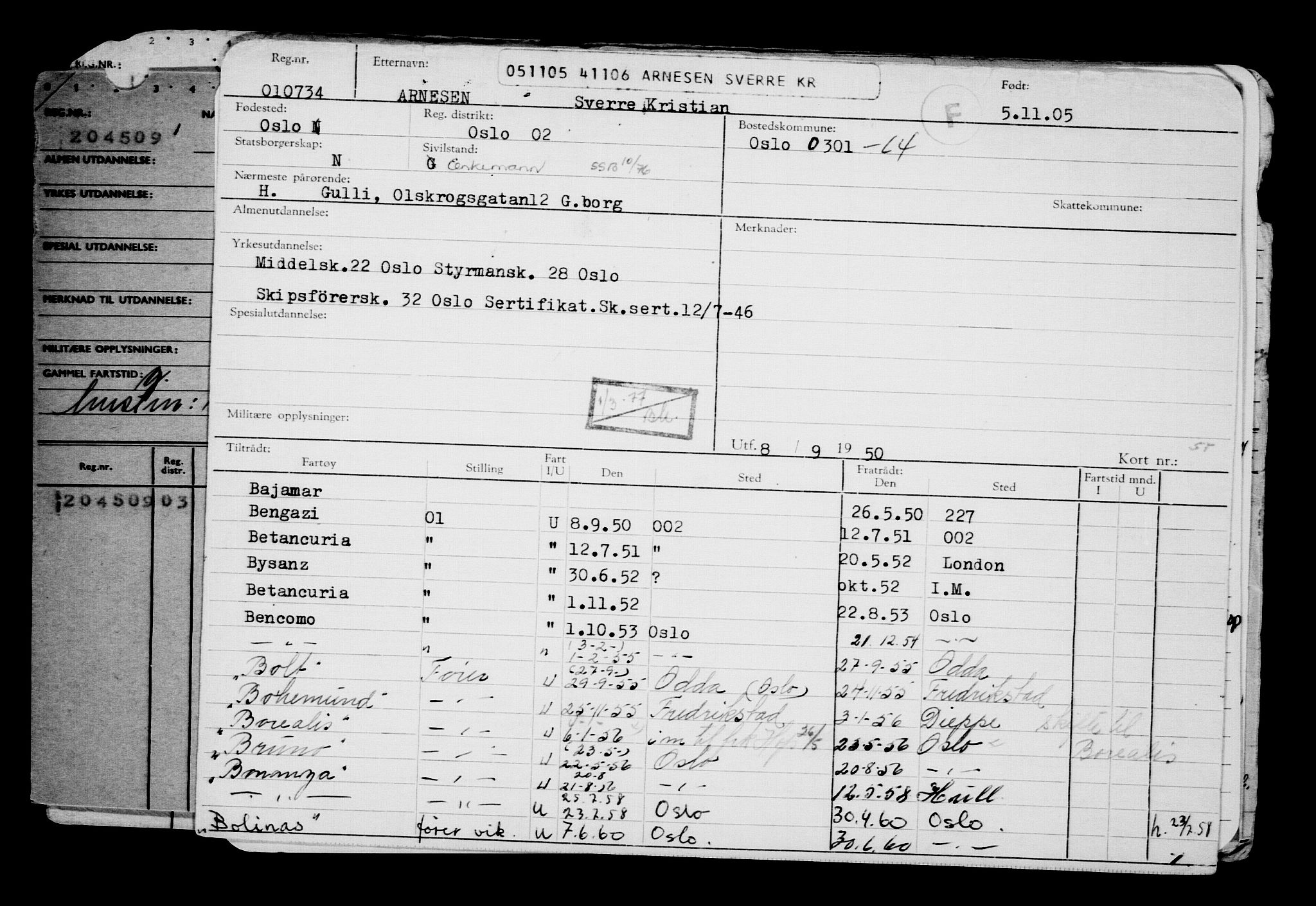 Direktoratet for sjømenn, AV/RA-S-3545/G/Gb/L0062: Hovedkort, 1905, s. 41