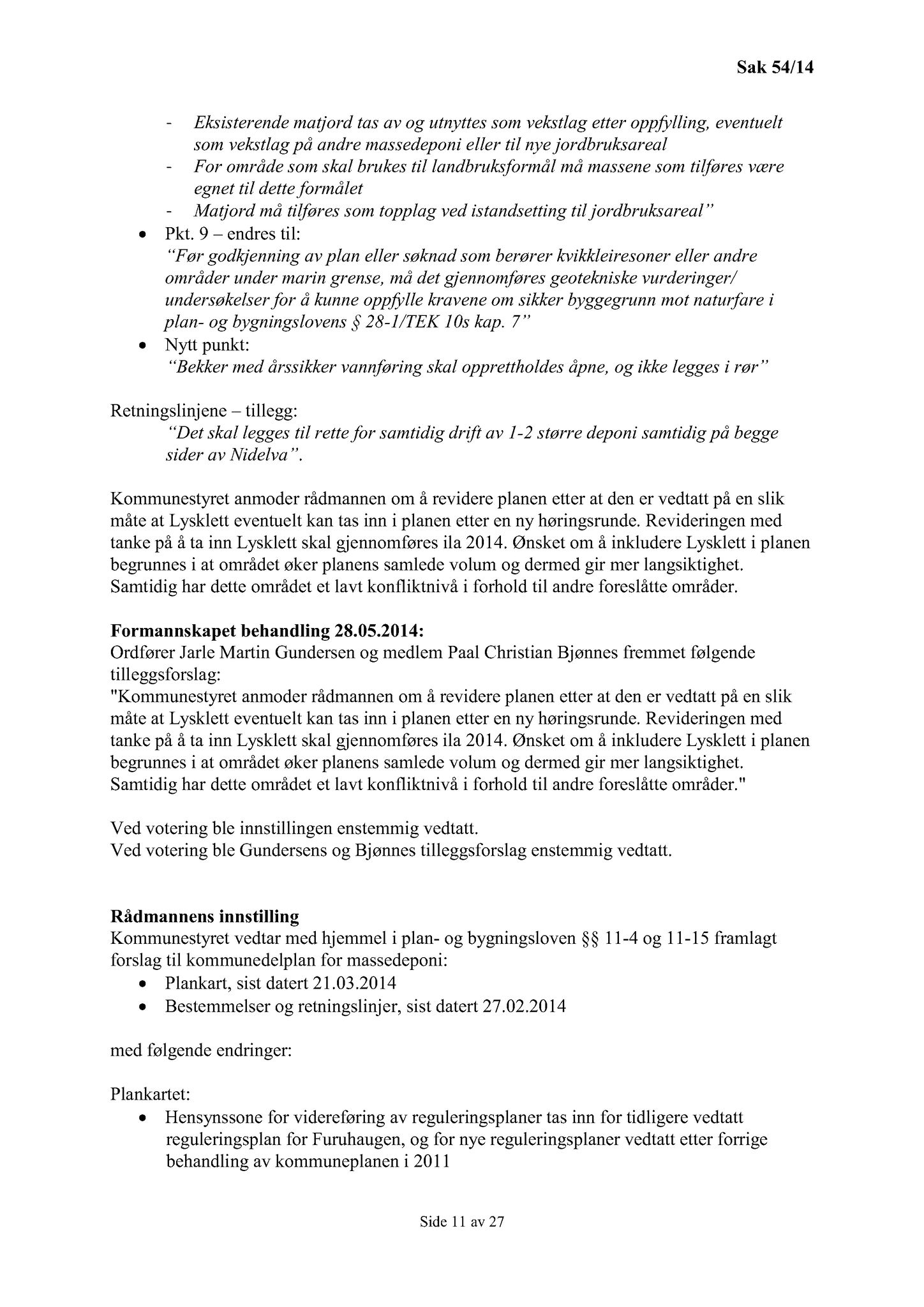 Klæbu Kommune, TRKO/KK/01-KS/L007: Kommunestyret - Møtedokumenter, 2014, s. 1345