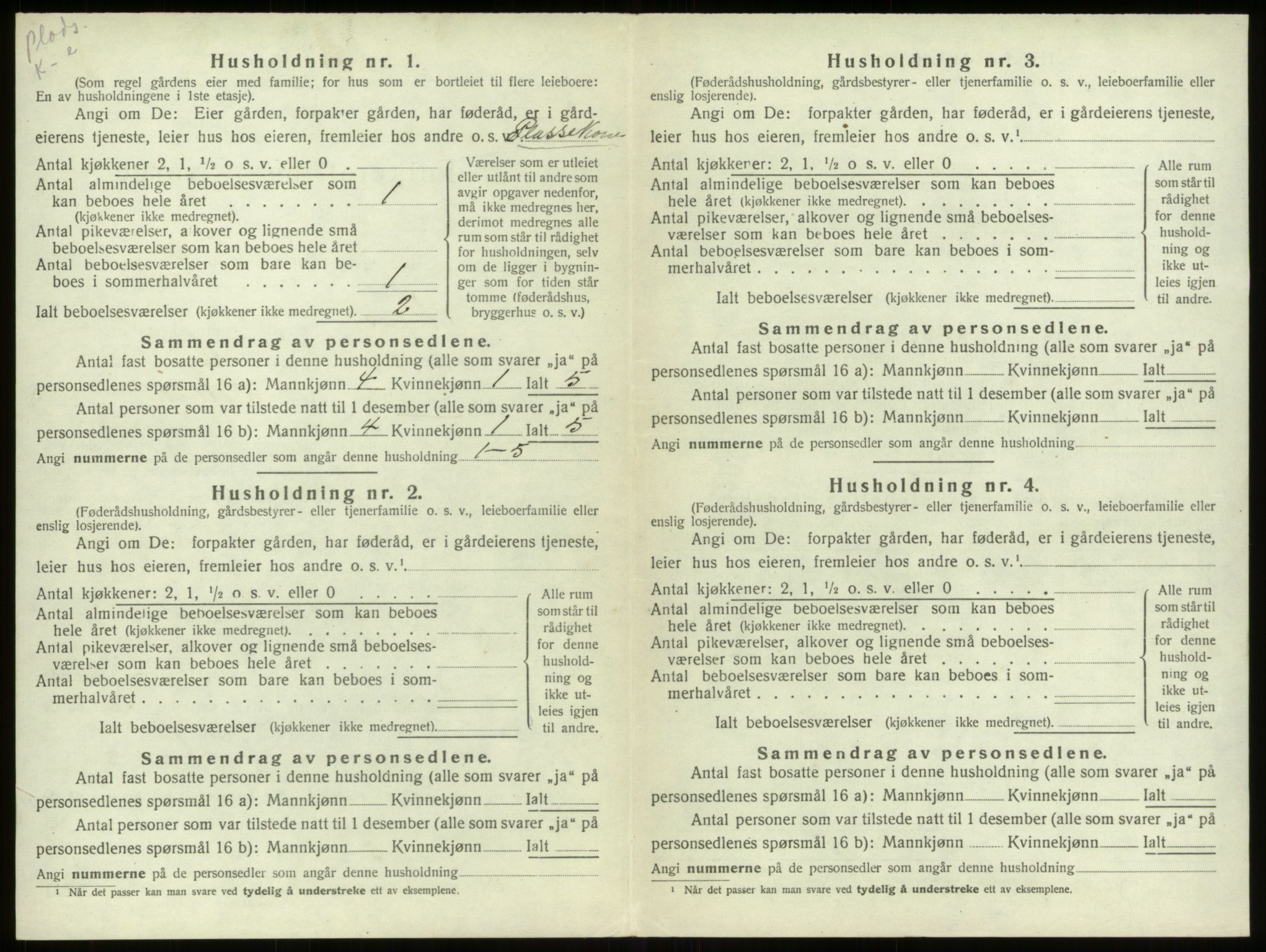 SAB, Folketelling 1920 for 1448 Stryn herred, 1920, s. 278