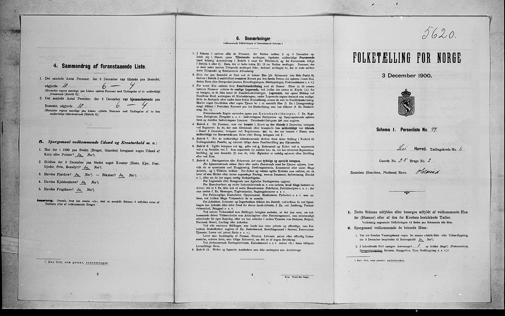 RA, Folketelling 1900 for 0626 Lier herred, 1900, s. 1143