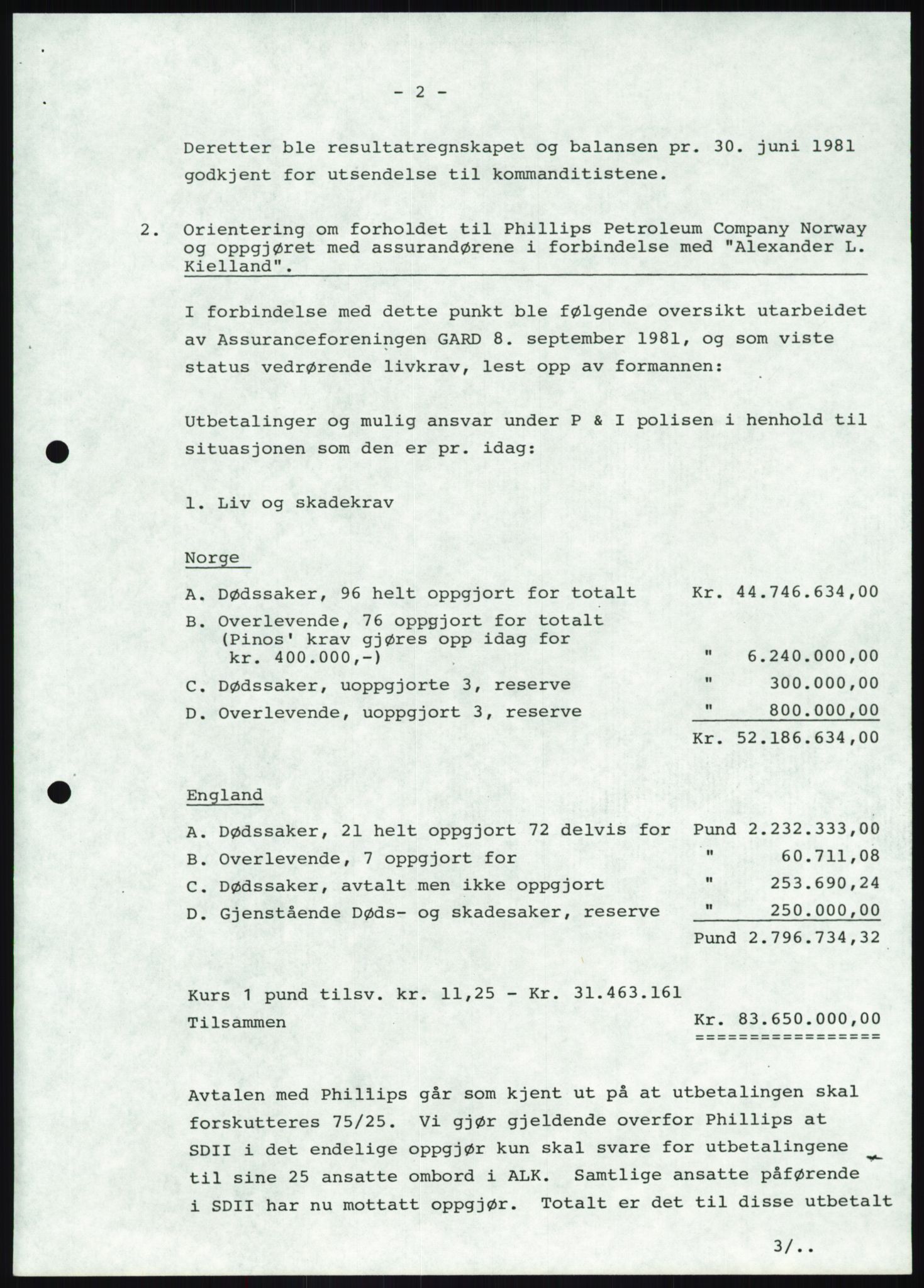 Pa 1503 - Stavanger Drilling AS, AV/SAST-A-101906/A/Ab/Abc/L0009: Styrekorrespondanse Stavanger Drilling II A/S, 1981-1983, s. 16