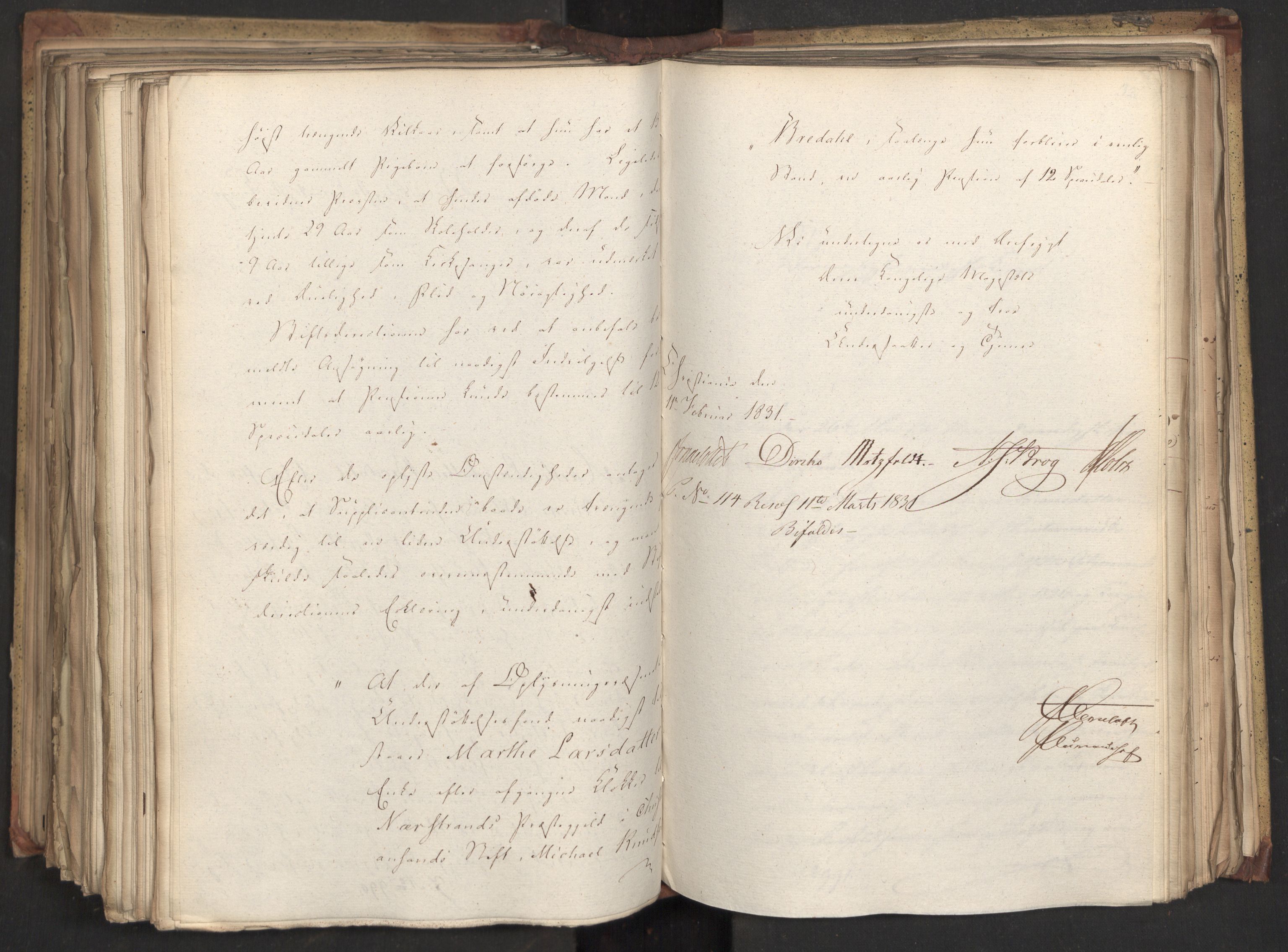 Statsrådsavdelingen i Stockholm, AV/RA-S-1003/D/Da/L0069: Regjeringsinnstillinger nr. 877-1046, 1831, s. 406
