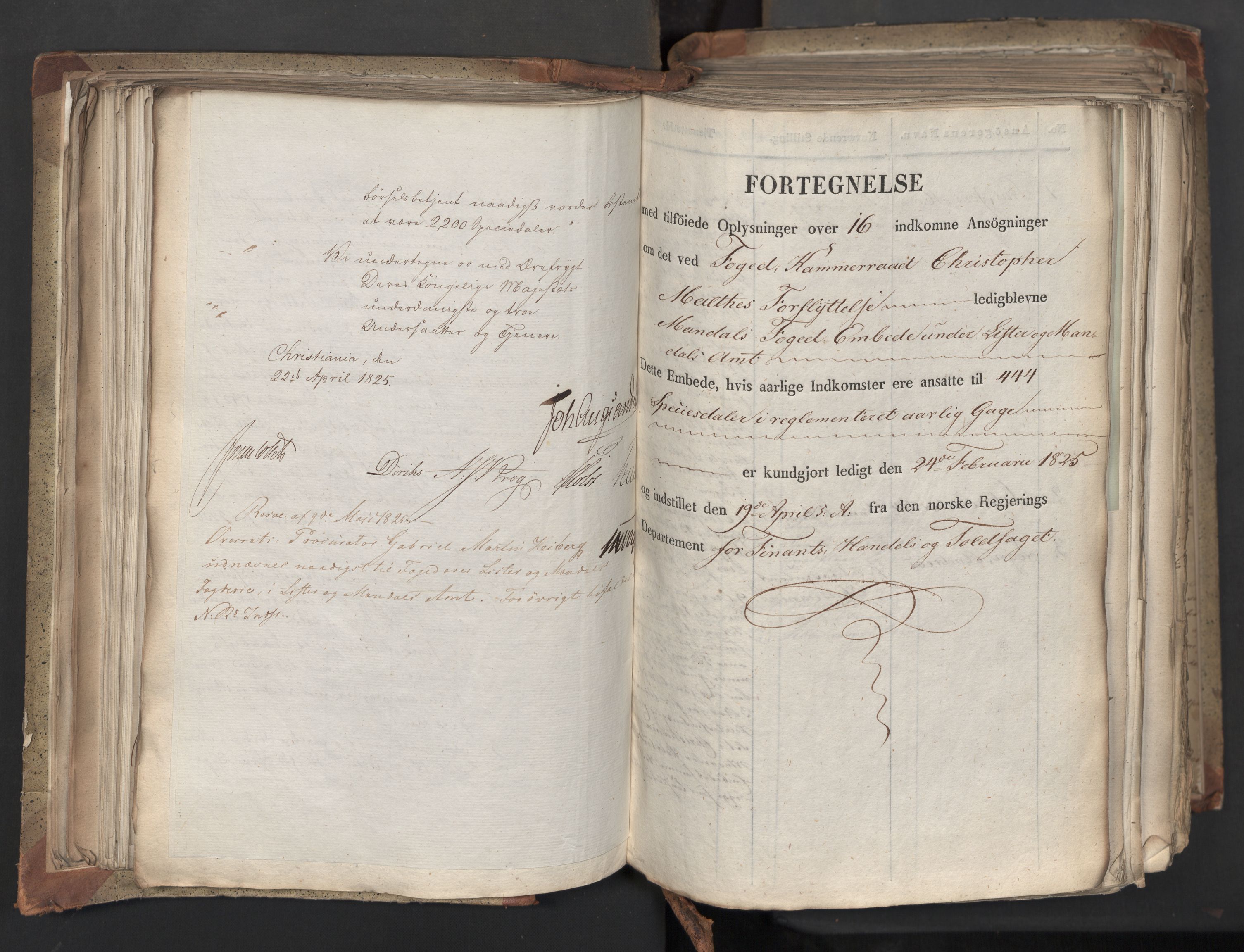 Statsrådsavdelingen i Stockholm, AV/RA-S-1003/D/Da/L0042: Regjeringsinnstillinger nr. 2467-2705, 1825, s. 175
