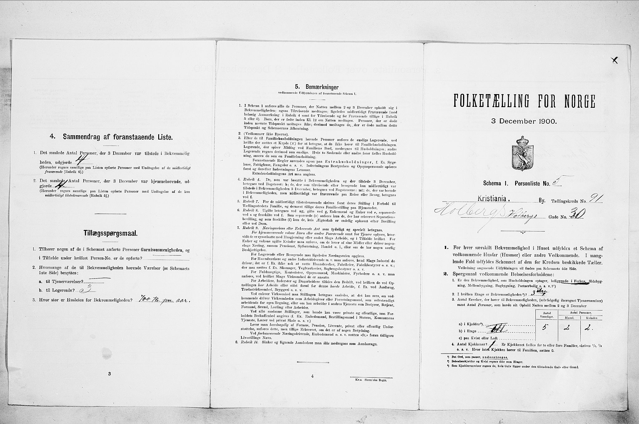 SAO, Folketelling 1900 for 0301 Kristiania kjøpstad, 1900, s. 38232