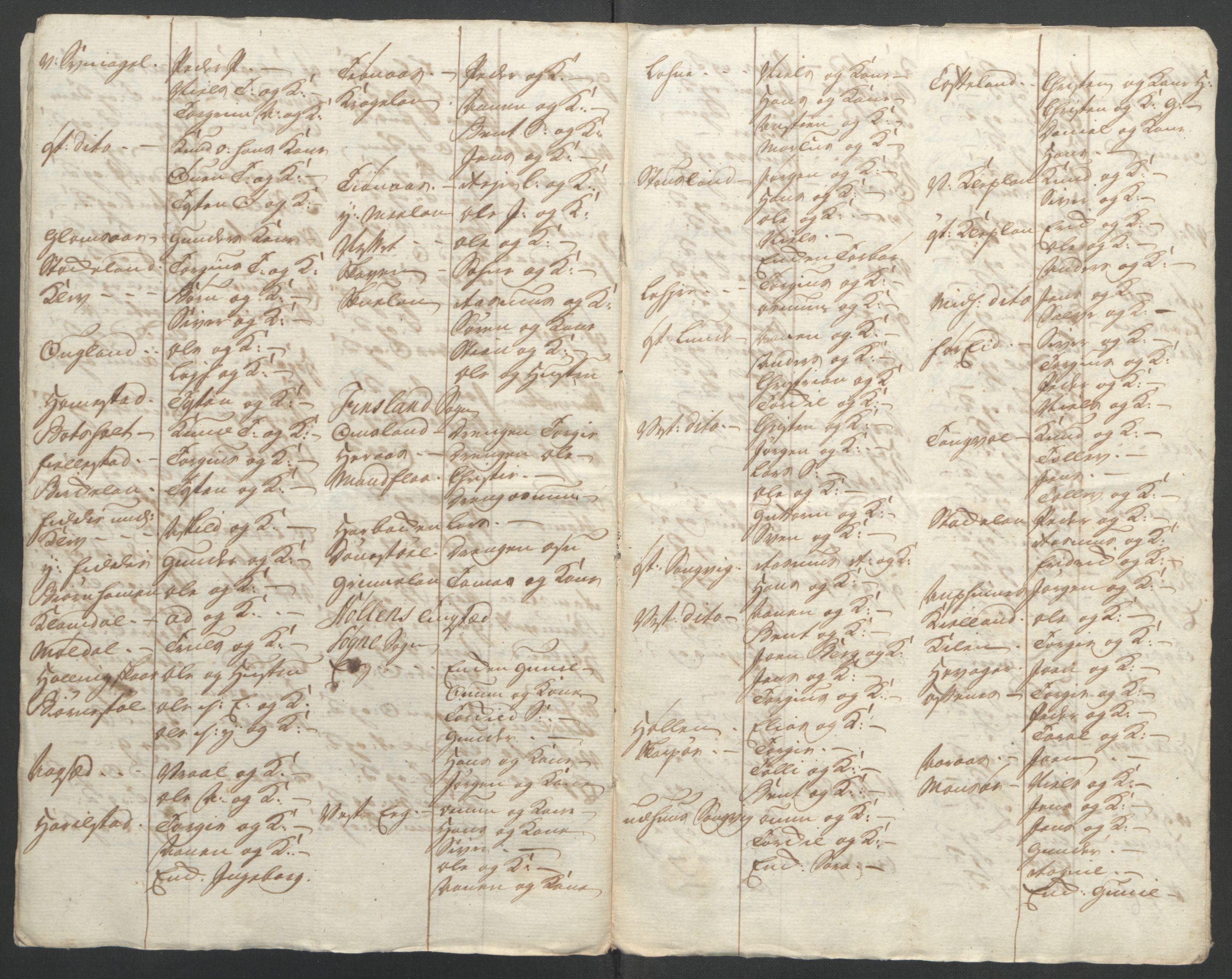 Rentekammeret inntil 1814, Reviderte regnskaper, Fogderegnskap, AV/RA-EA-4092/R45/L2704: Ekstraskatten Lista og Mandal, 1762-1768, s. 328