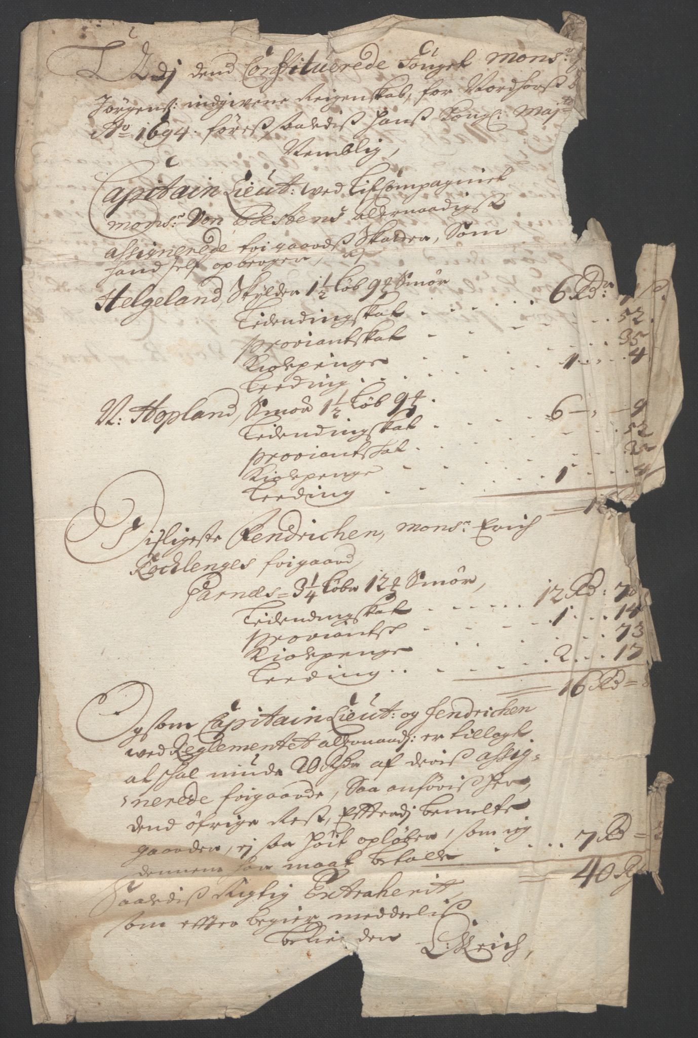 Rentekammeret inntil 1814, Reviderte regnskaper, Fogderegnskap, RA/EA-4092/R51/L3183: Fogderegnskap Nordhordland og Voss, 1695-1697, s. 116