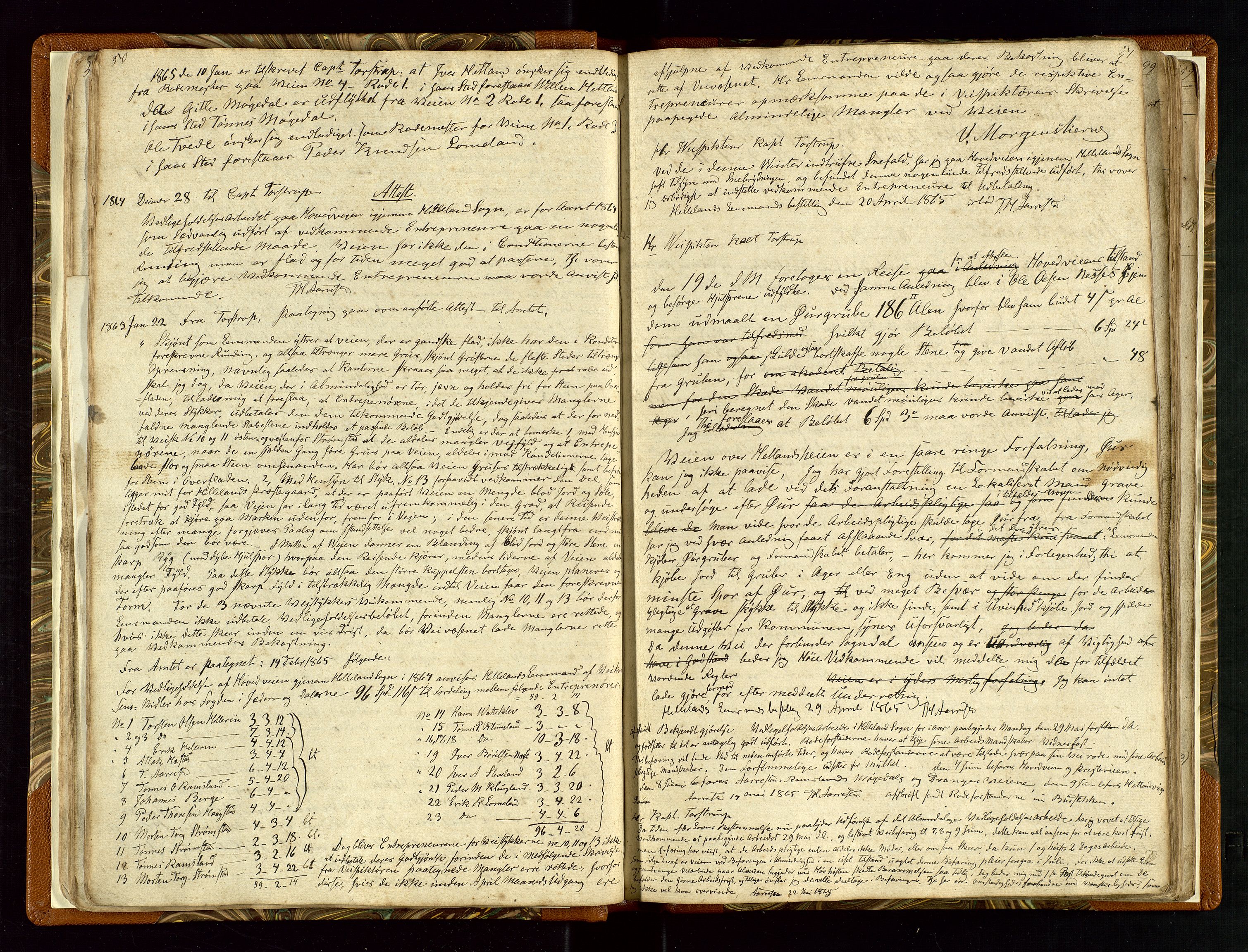 Helleland lensmannskontor, AV/SAST-A-100209/Ya/L0003: Diverseprotokoll, 1842-1960, s. 50-51