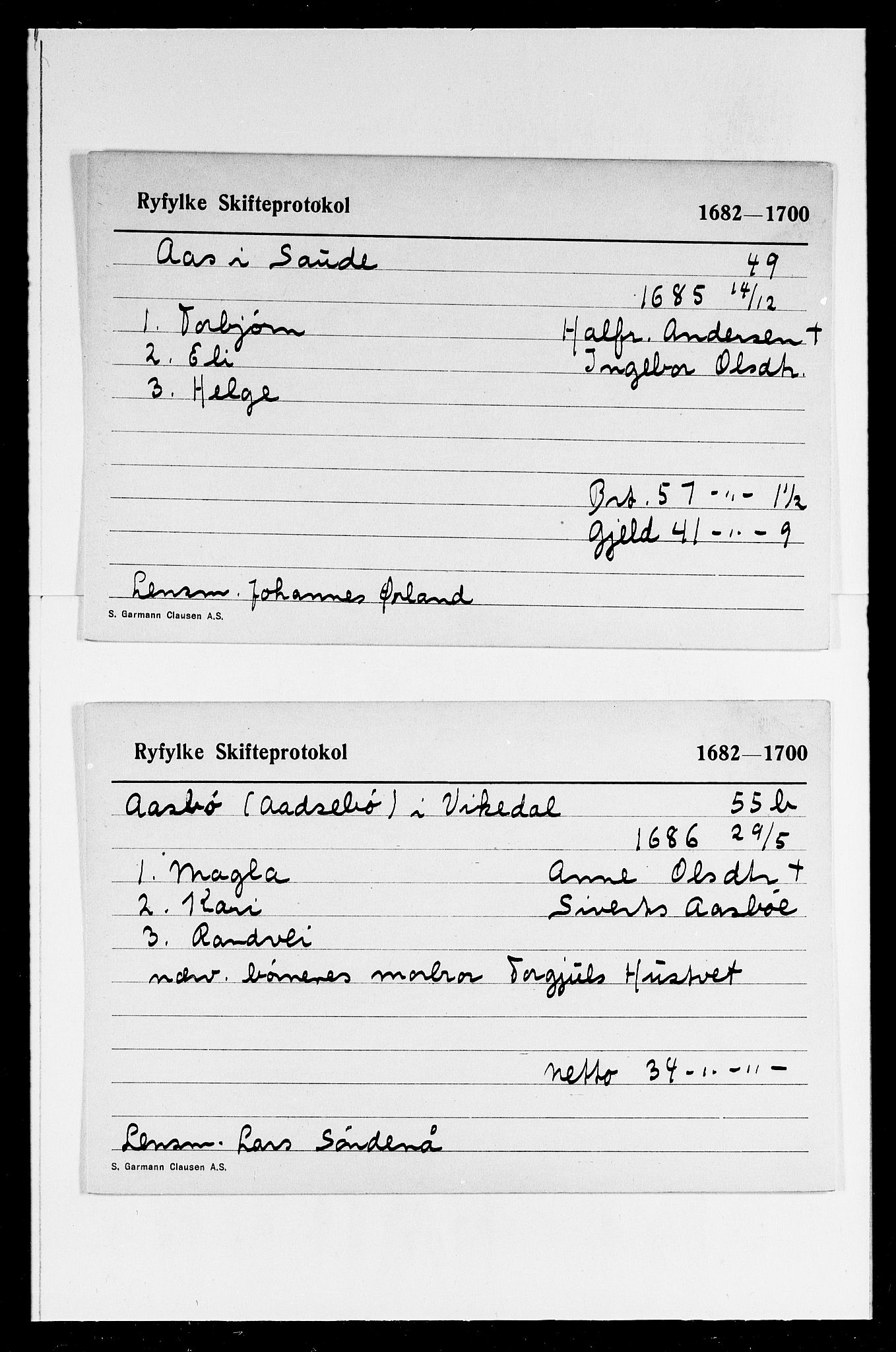 Ryfylke tingrett, AV/SAST-A-100055/001/IV, 1682-1700, s. 5