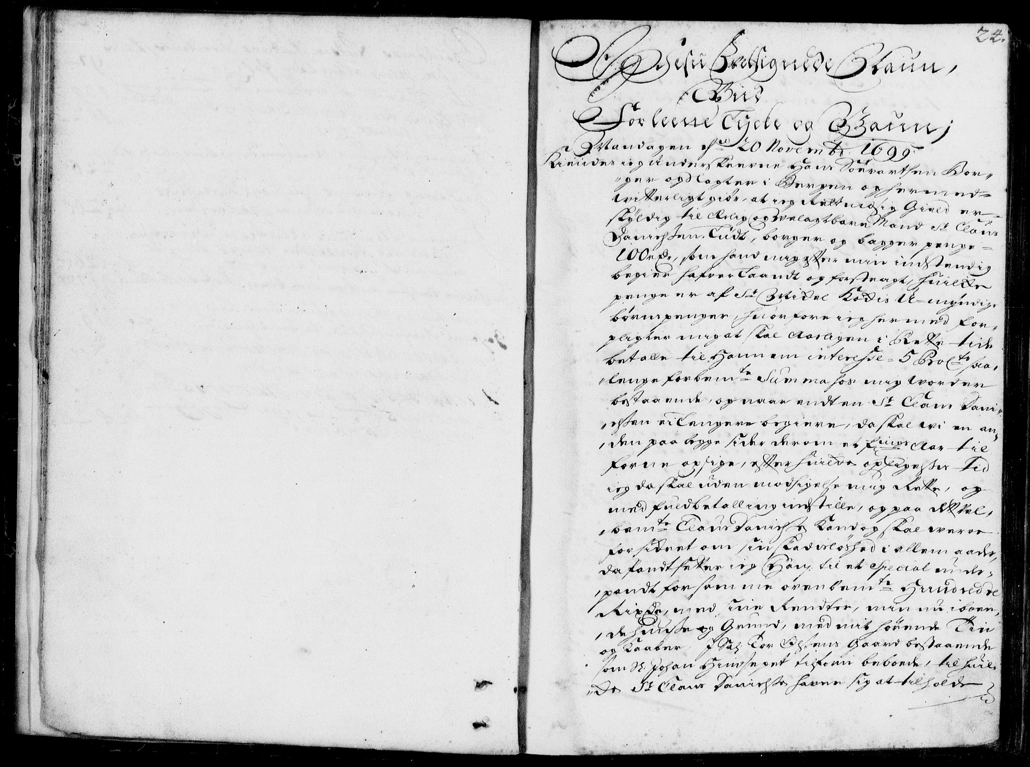 Byfogd og Byskriver i Bergen, SAB/A-3401/03/03Ba/L0004a: Pantebok nr. II.B.a.4, 1699-1703, s. 24