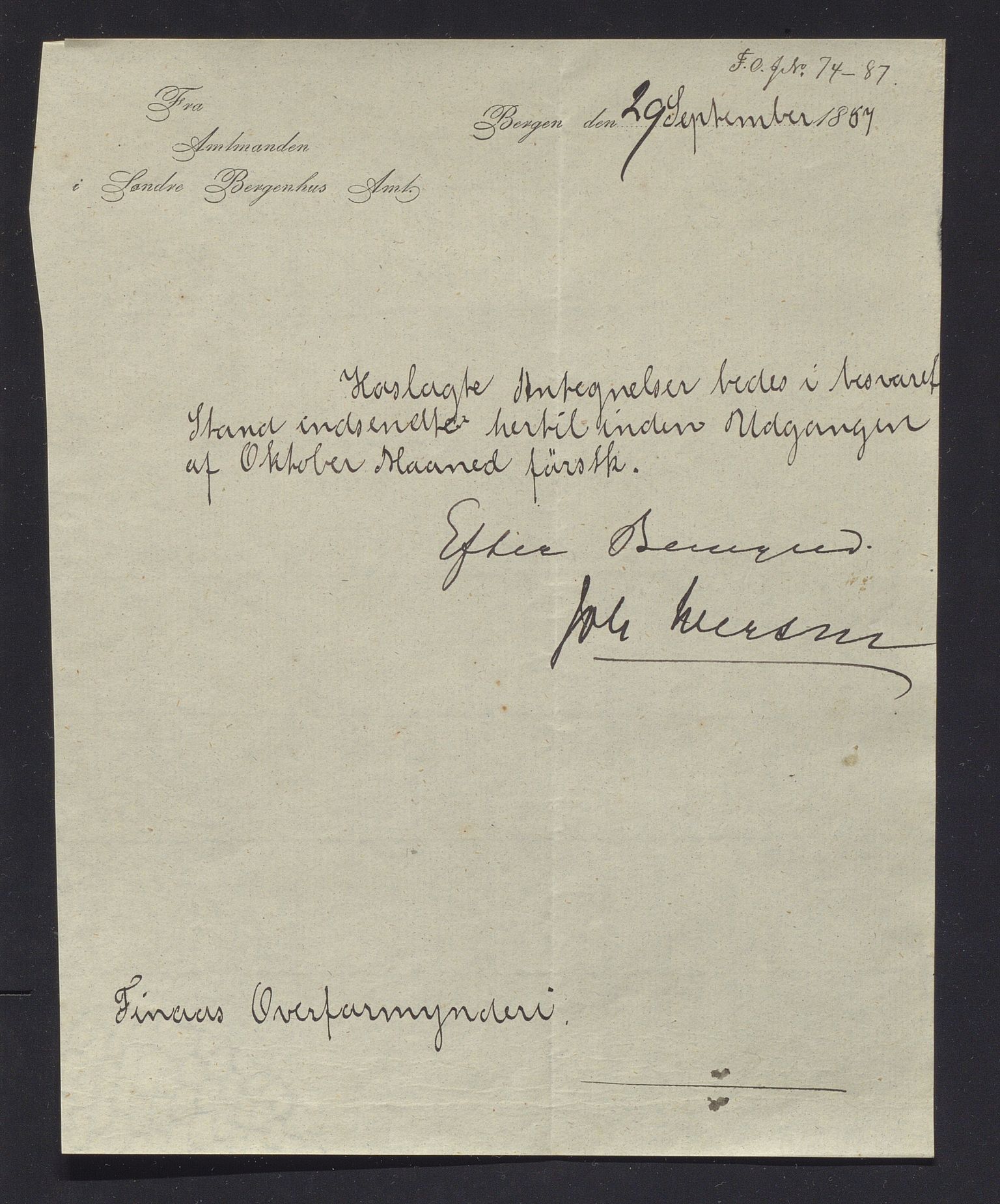Finnaas kommune. Overformynderiet, IKAH/1218a-812/R/Ra/Raa/L0005/0003: Årlege rekneskap m/vedlegg / Årlege rekneskap m/vedlegg, 1886