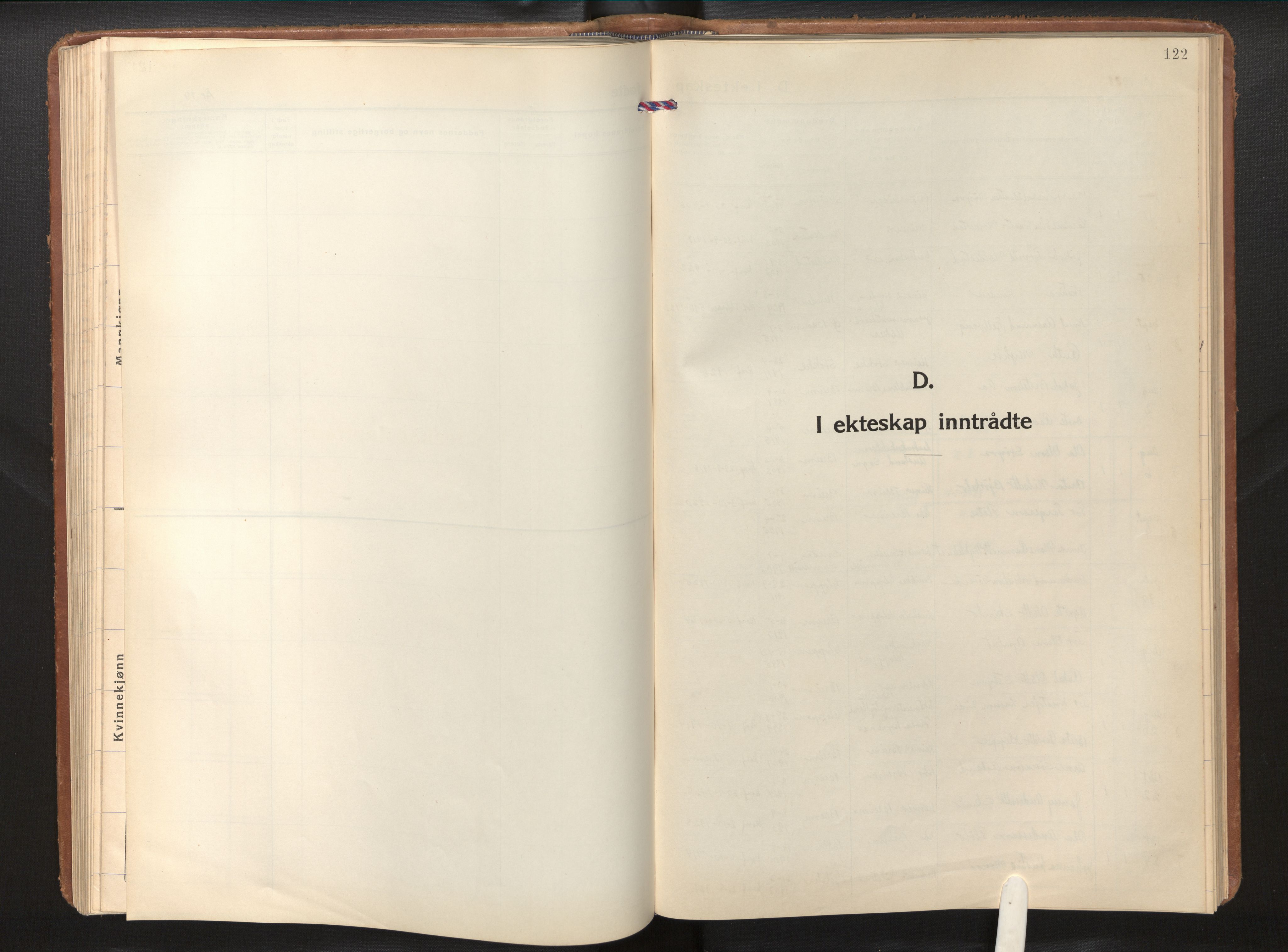 Gloppen sokneprestembete, AV/SAB-A-80101/H/Hab/Habc/L0004: Klokkerbok nr. C 4, 1938-1968, s. 121b-122a