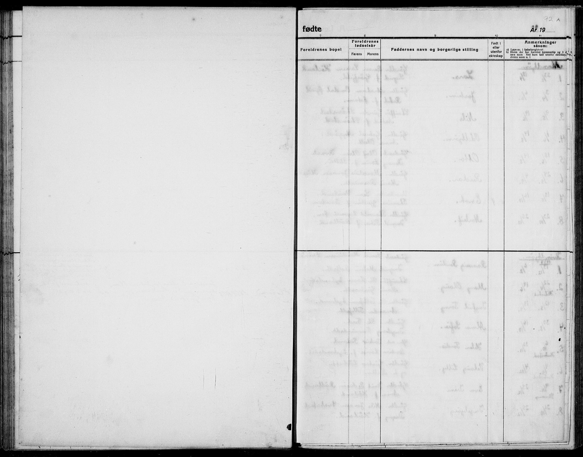 Helleland sokneprestkontor, SAST/A-101810: Klokkerbok nr. B 4, 1887-1941, s. 92
