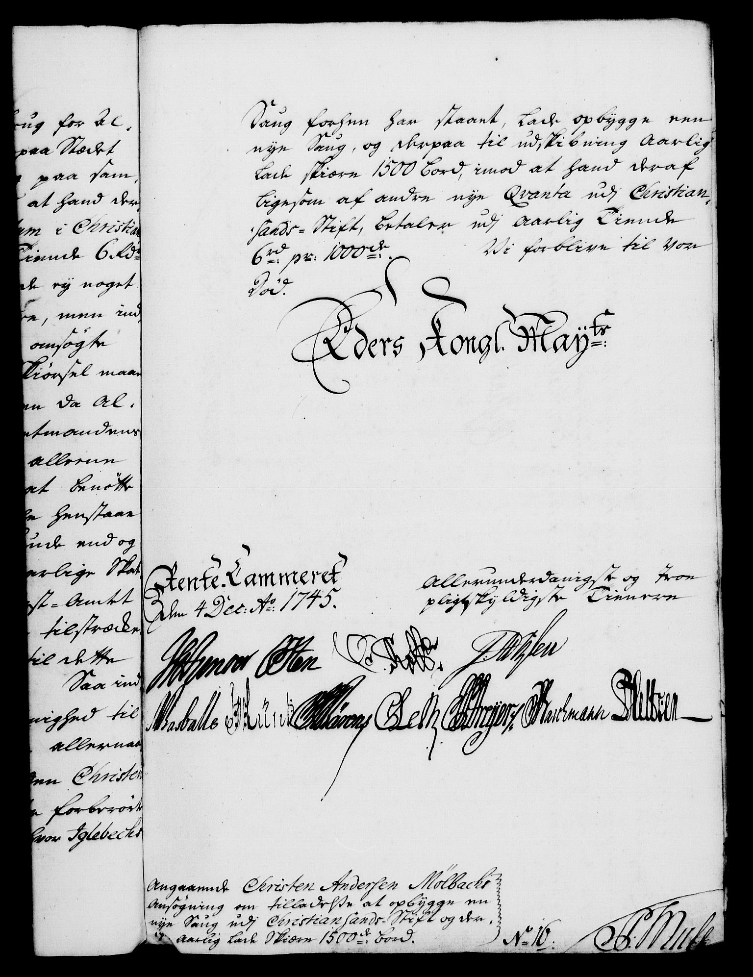 Rentekammeret, Kammerkanselliet, RA/EA-3111/G/Gf/Gfa/L0028: Norsk relasjons- og resolusjonsprotokoll (merket RK 52.28), 1745-1746, s. 529