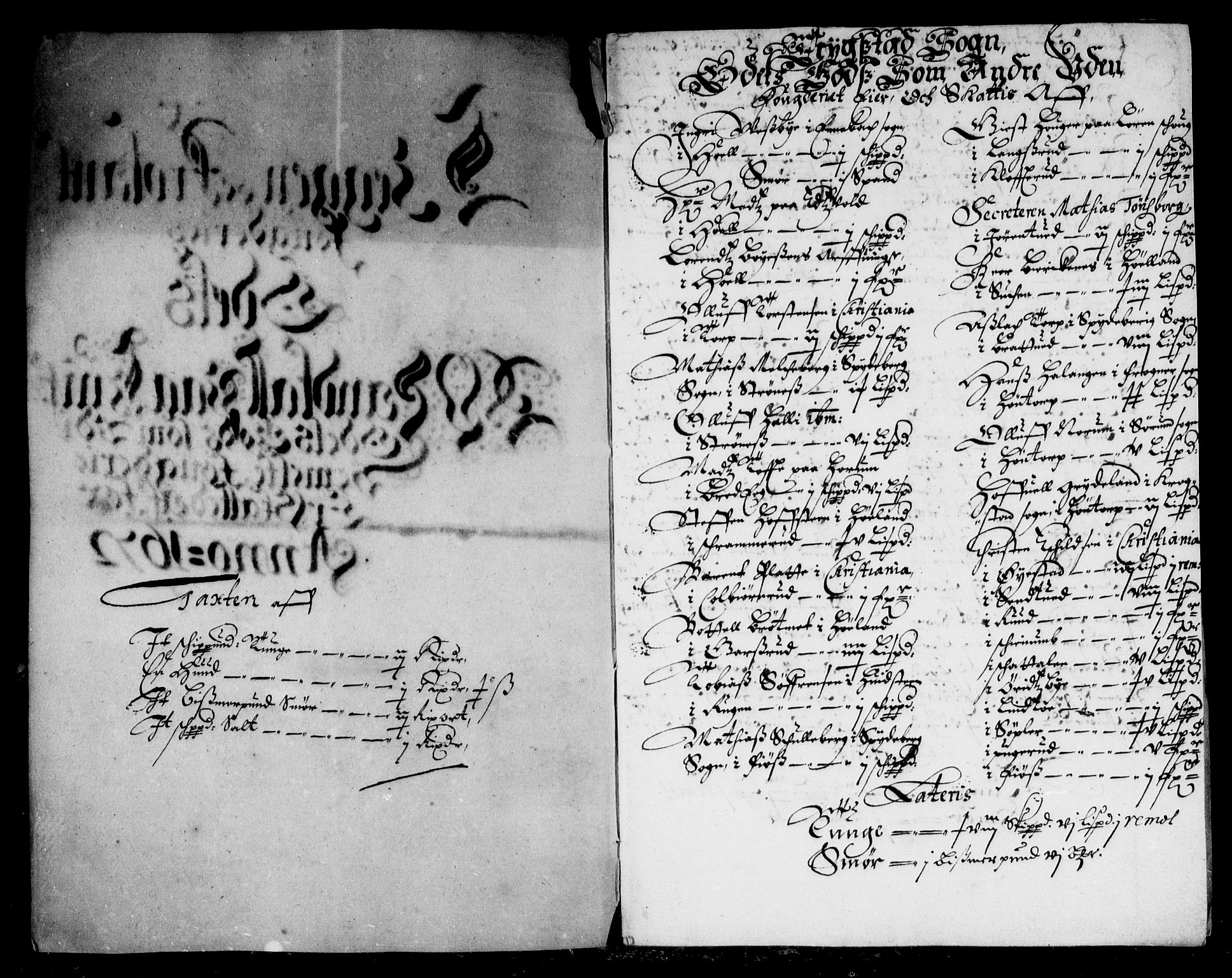 Rentekammeret inntil 1814, Reviderte regnskaper, Stiftamtstueregnskaper, Landkommissariatet på Akershus og Akershus stiftamt, AV/RA-EA-5869/R/Rb/L0086: Akershus stiftamt, 1672