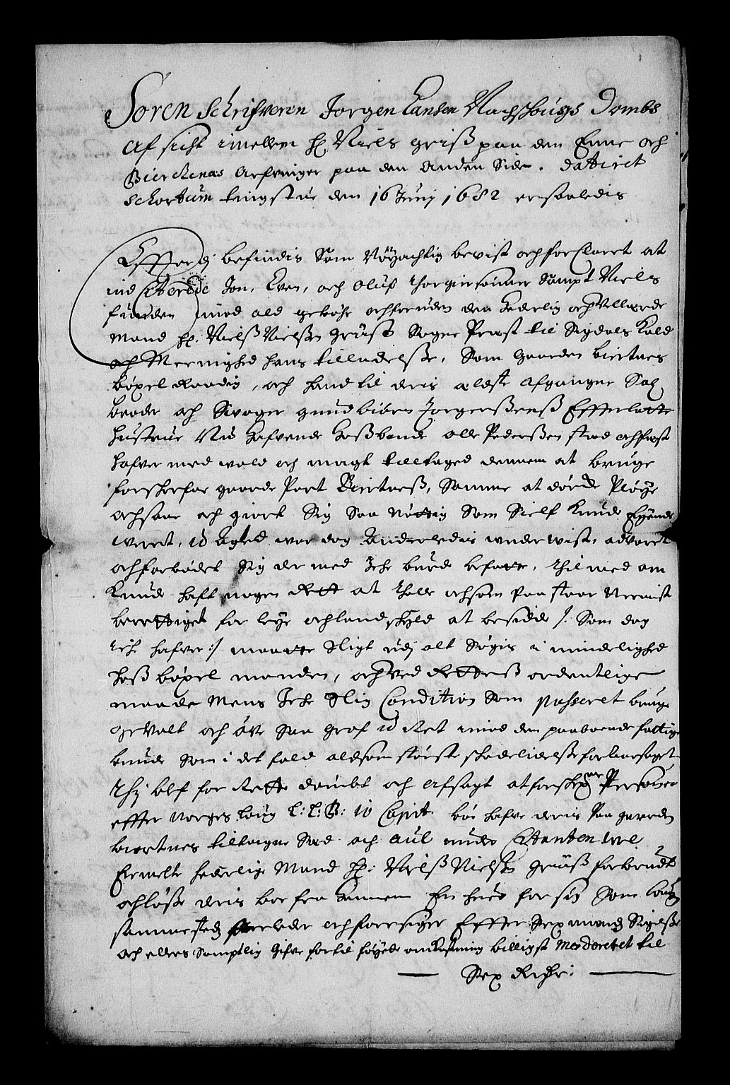 Stattholderembetet 1572-1771, RA/EA-2870/Af/L0004: Avskrifter av vedlegg til originale supplikker, nummerert i samsvar med supplikkbøkene, 1691-1694, s. 87