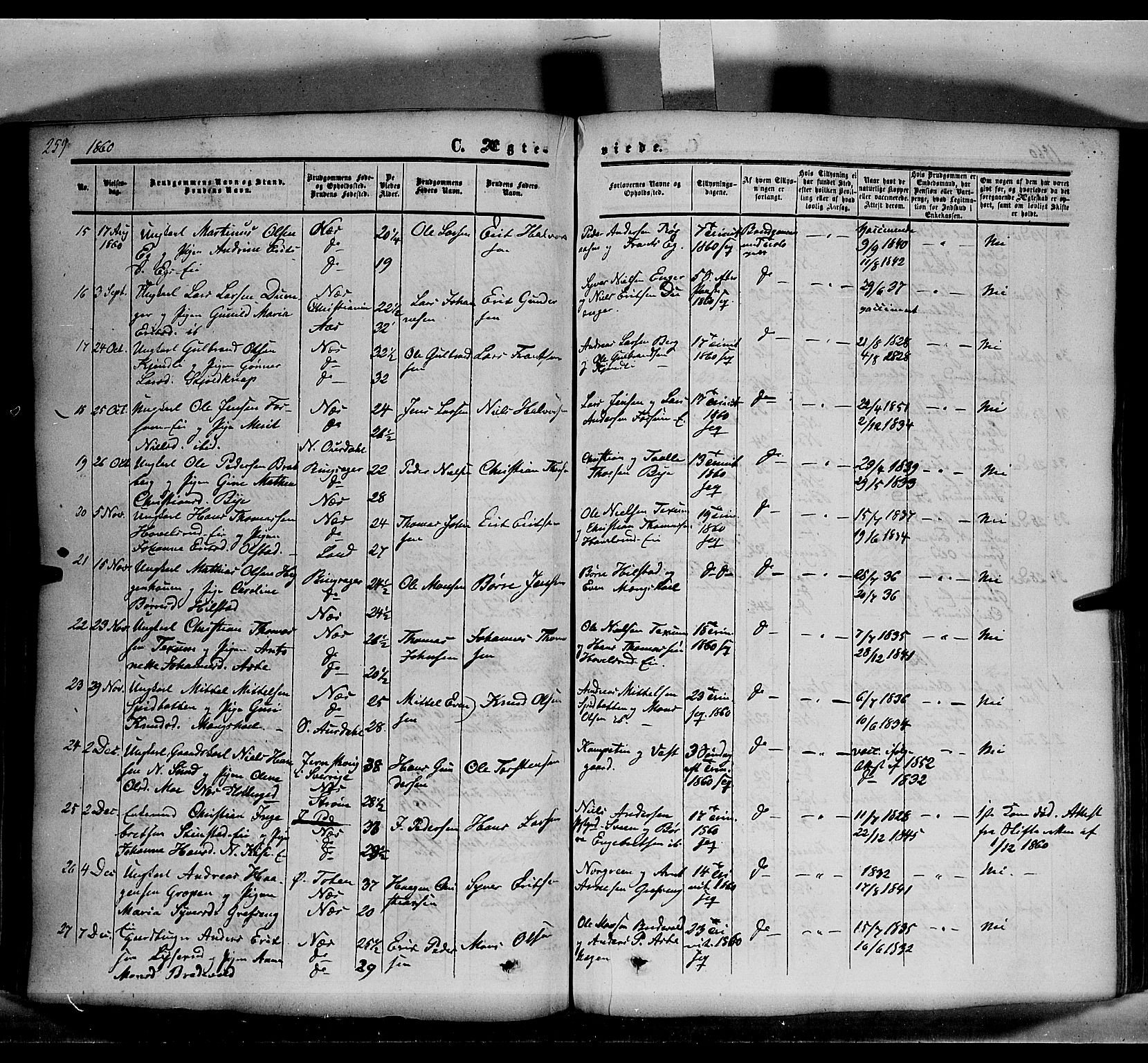 Nes prestekontor, Hedmark, AV/SAH-PREST-020/K/Ka/L0004: Ministerialbok nr. 4, 1852-1886, s. 259