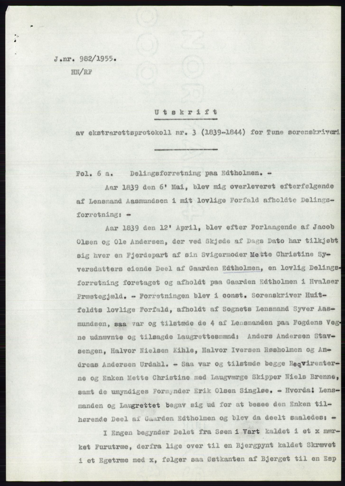 Statsarkivet i Oslo, SAO/A-10621/Z/Zd/L0003: Avskrifter, j.nr 714-1202/1955, 1955, s. 195
