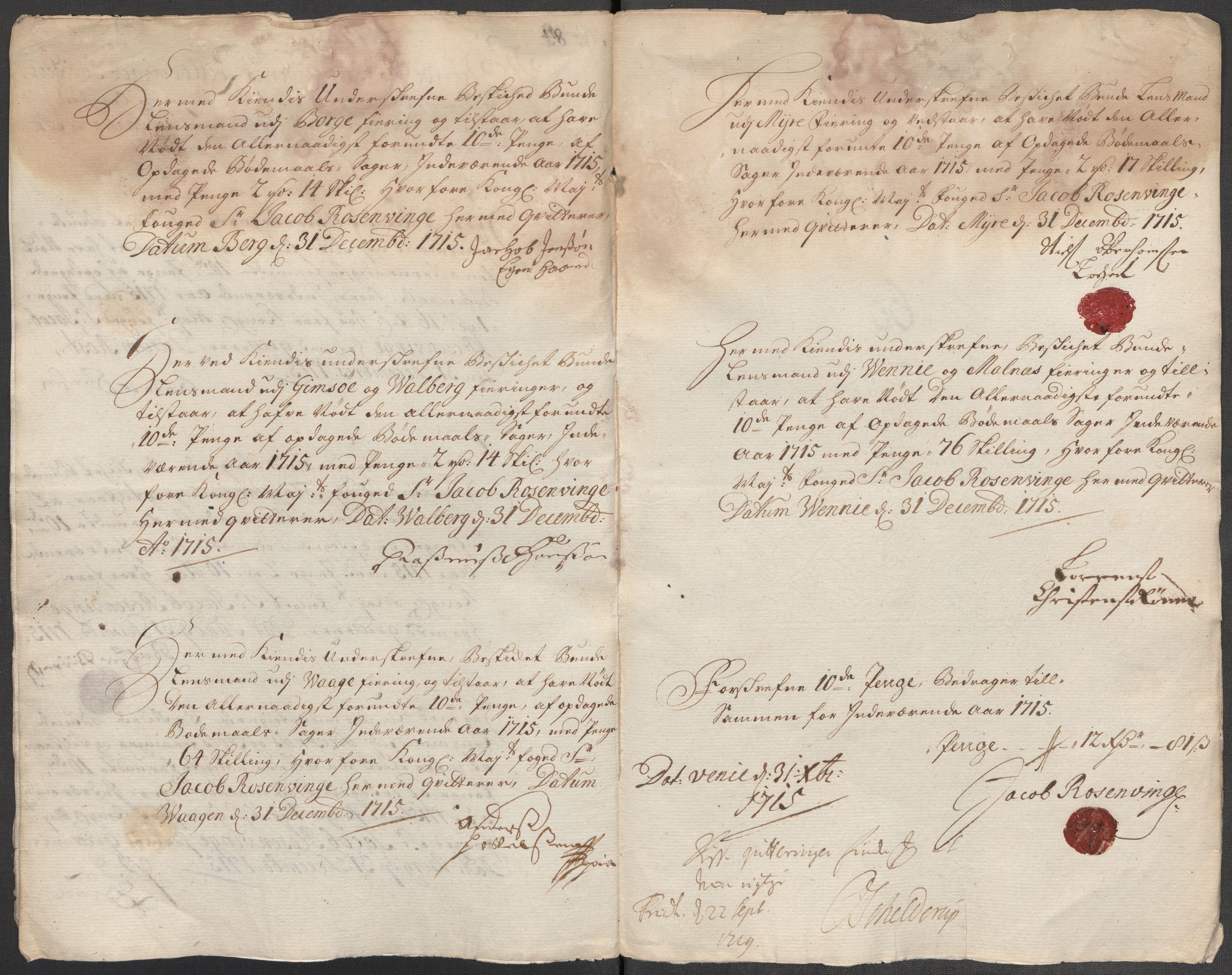 Rentekammeret inntil 1814, Reviderte regnskaper, Fogderegnskap, AV/RA-EA-4092/R67/L4681: Fogderegnskap Vesterålen, Andenes og Lofoten, 1715, s. 263