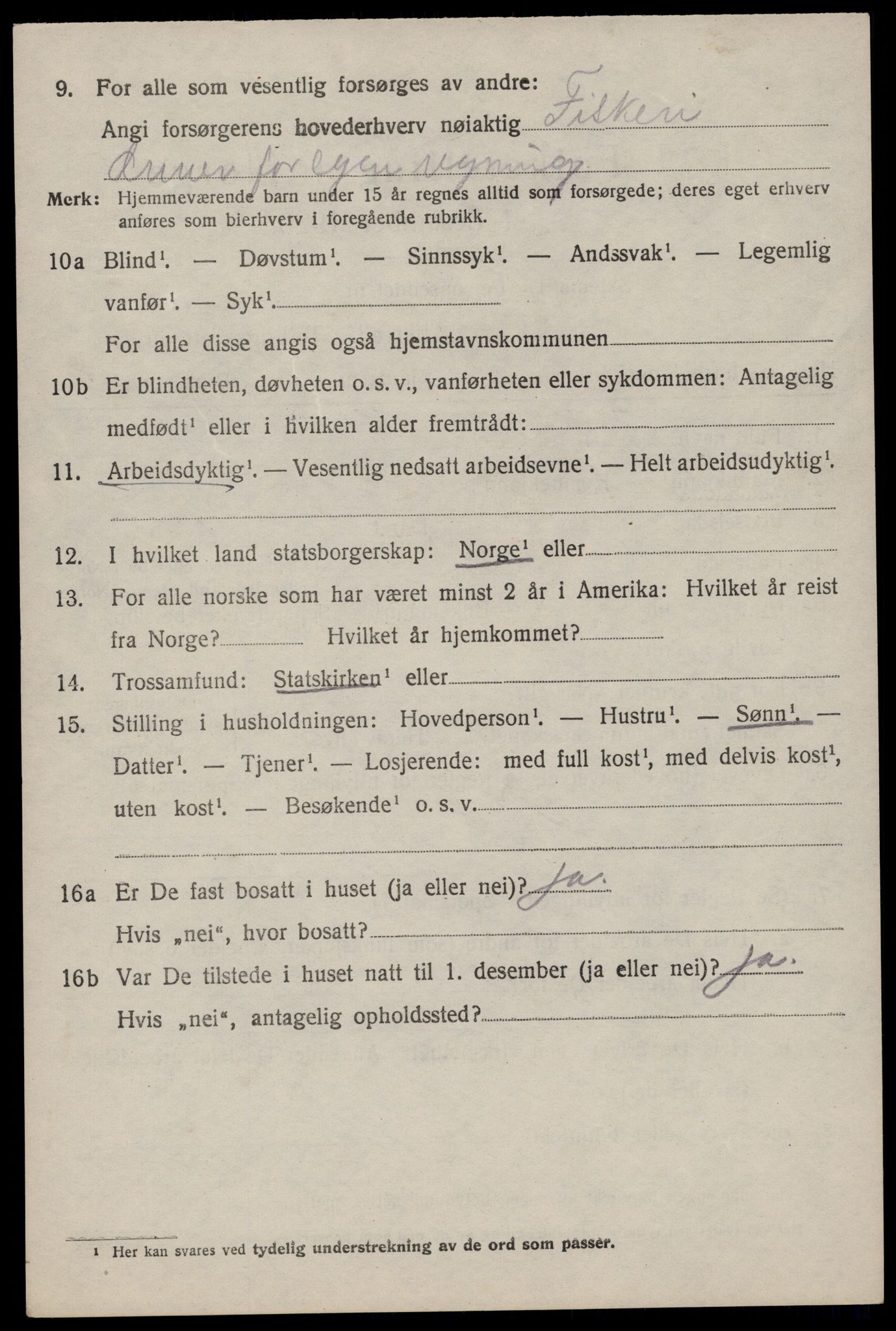 SAST, Folketelling 1920 for 1126 Hetland herred, 1920, s. 3622