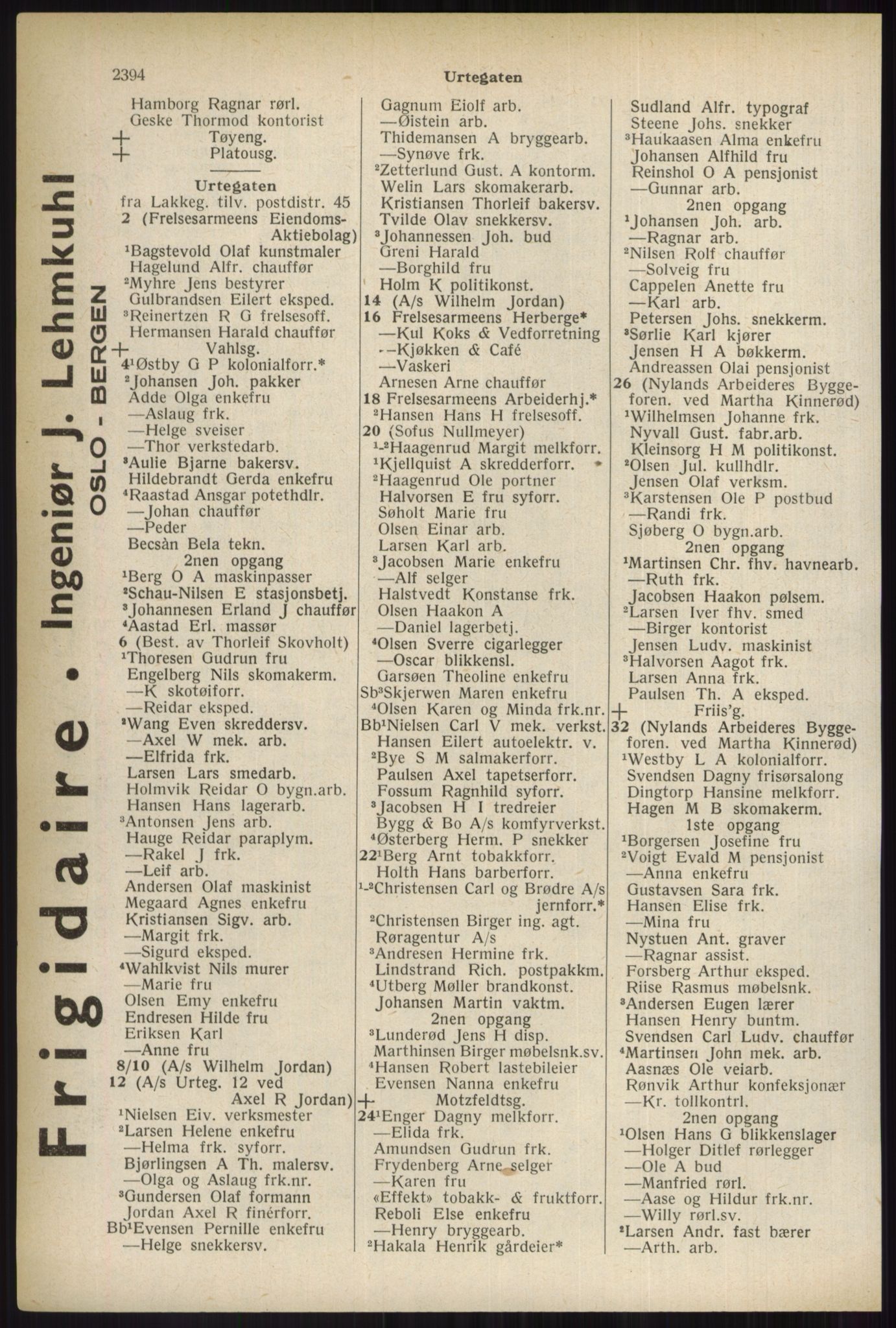 Kristiania/Oslo adressebok, PUBL/-, 1937, s. 2394