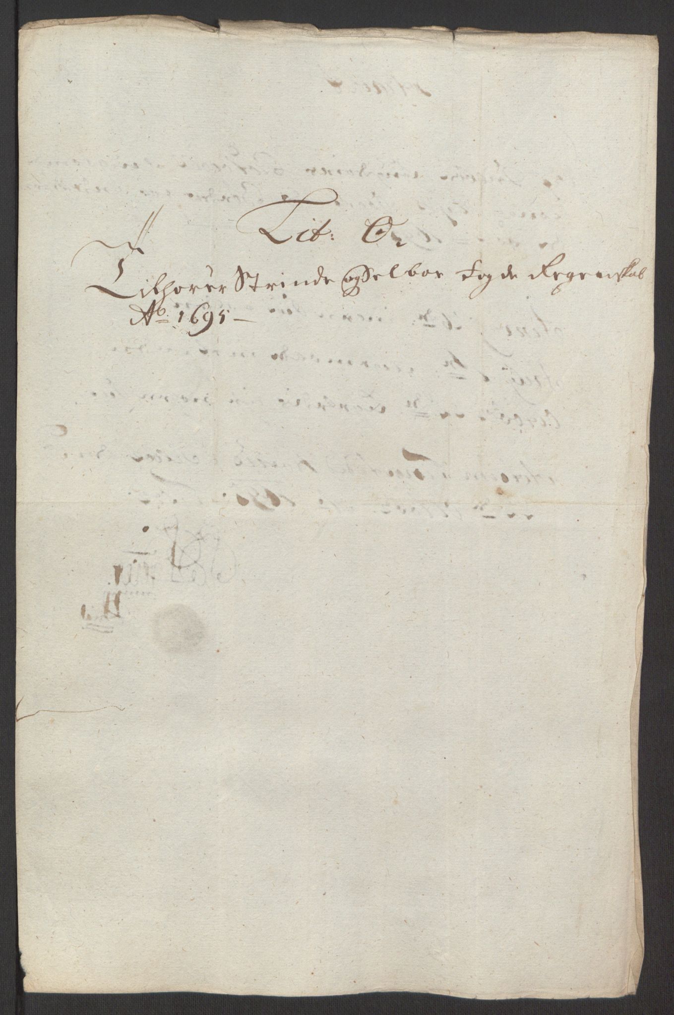 Rentekammeret inntil 1814, Reviderte regnskaper, Fogderegnskap, RA/EA-4092/R61/L4105: Fogderegnskap Strinda og Selbu, 1695, s. 105